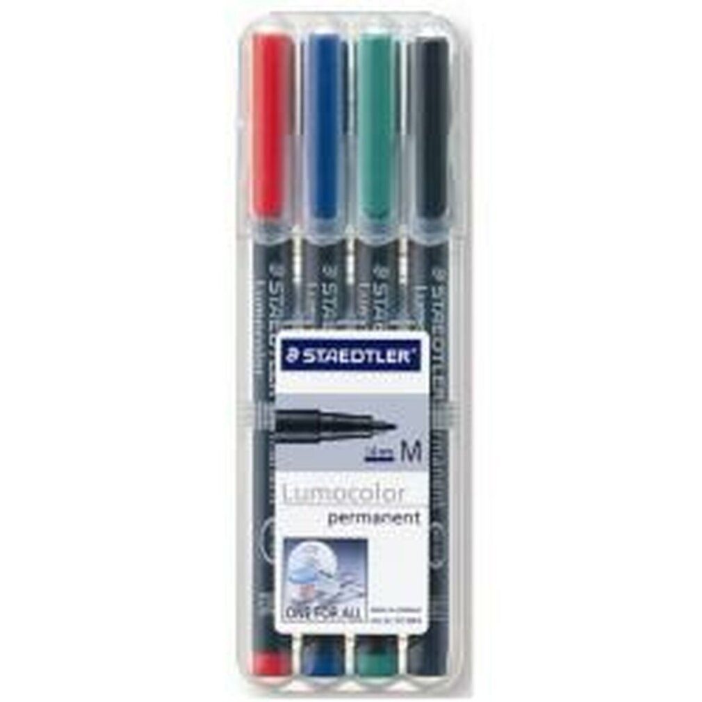 Thumbnail - STAEDTLER Marker Lumocolor Folienschreiber mittel Wf 317Wp4 4Er Et