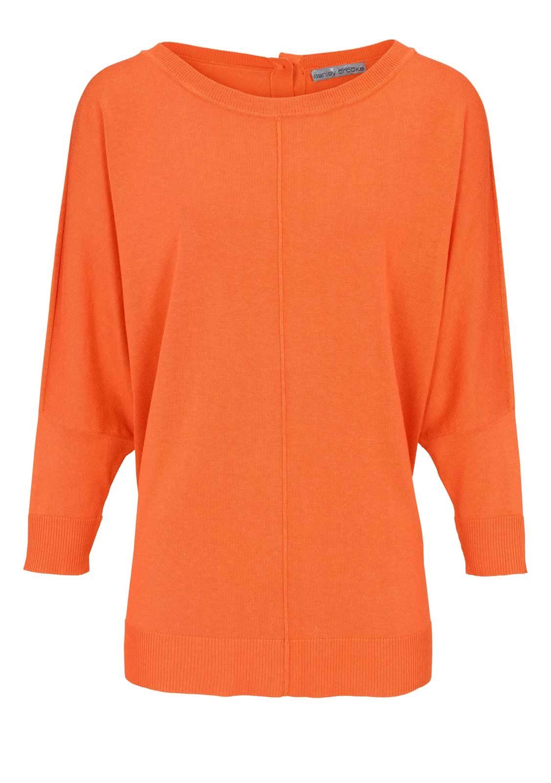 Ashley Brooke by heine Longpullover Ashley Brooke Damen  Designer-Oversizedpullover, orange
