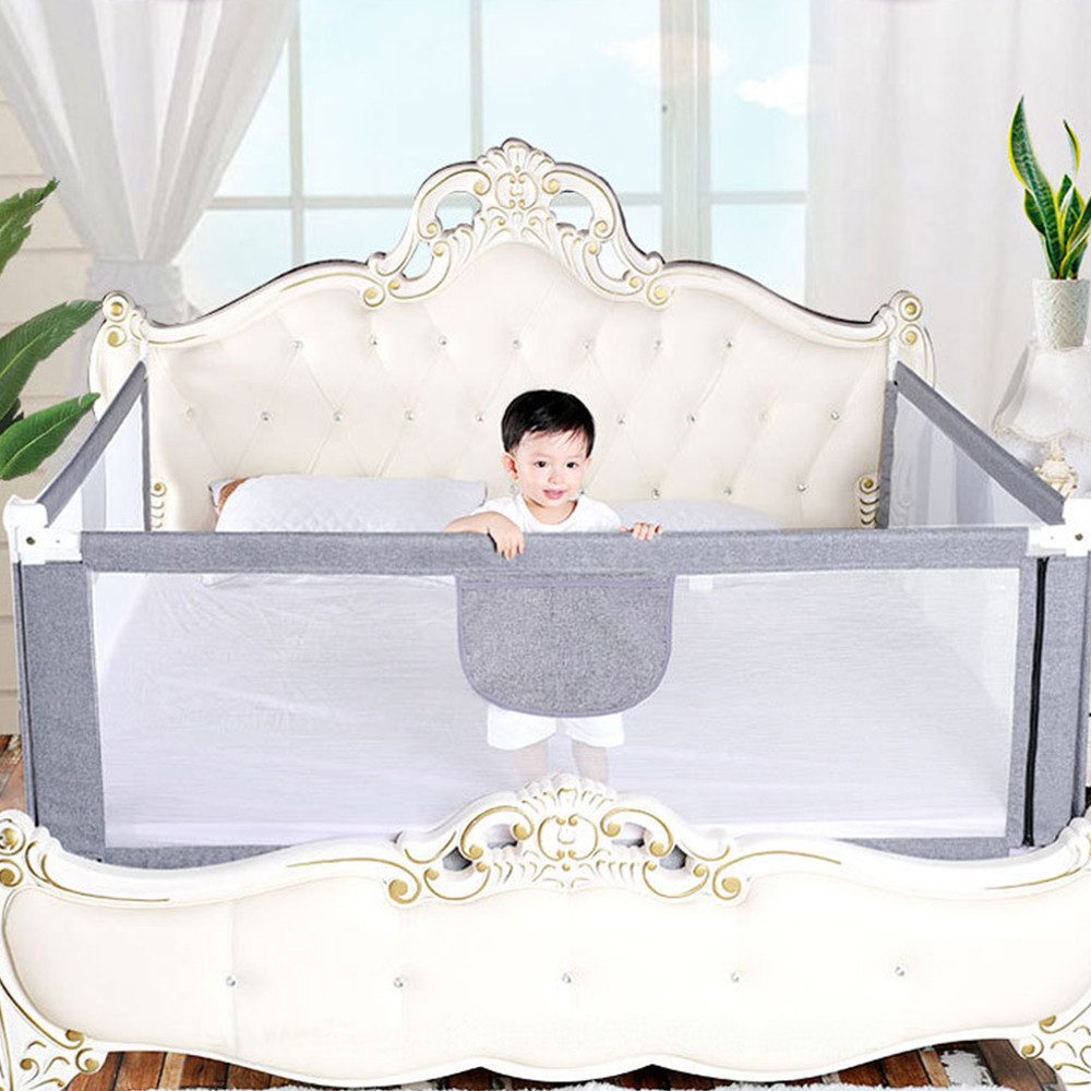 JEOBEST Bettschutzgitter Bettgitter, Kinderbettgitter Babybettgitter (2 günstig online kaufen