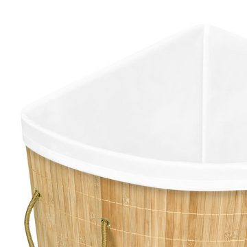 furnicato Wäschekorb Eck-Bambus 60 L (1 St)