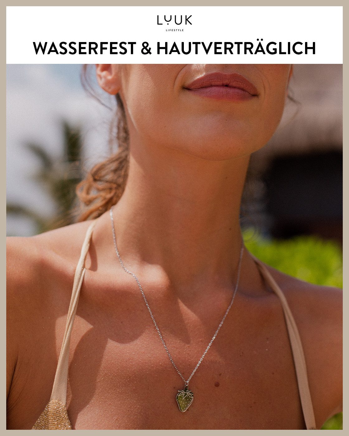 LUUK LIFESTYLE Kette mit Anhänger Erdbeere, günstig online kaufen