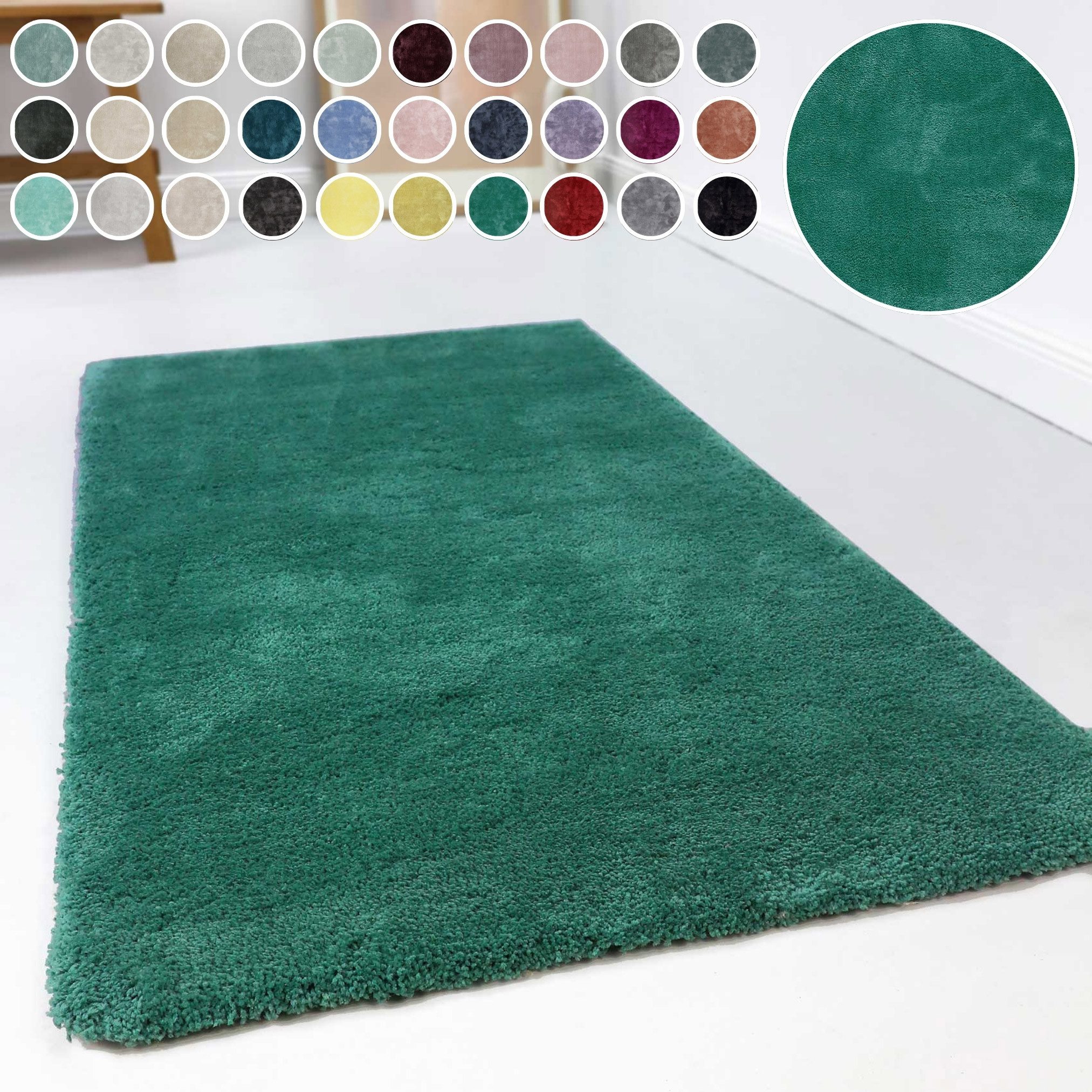 Esprit Hochflor-Teppich Relaxx ESP-4150, rechteckig, Höhe: 25 mm, Wohnzimmer, sehr große Farbauswahl, weicher dichter Hochflor