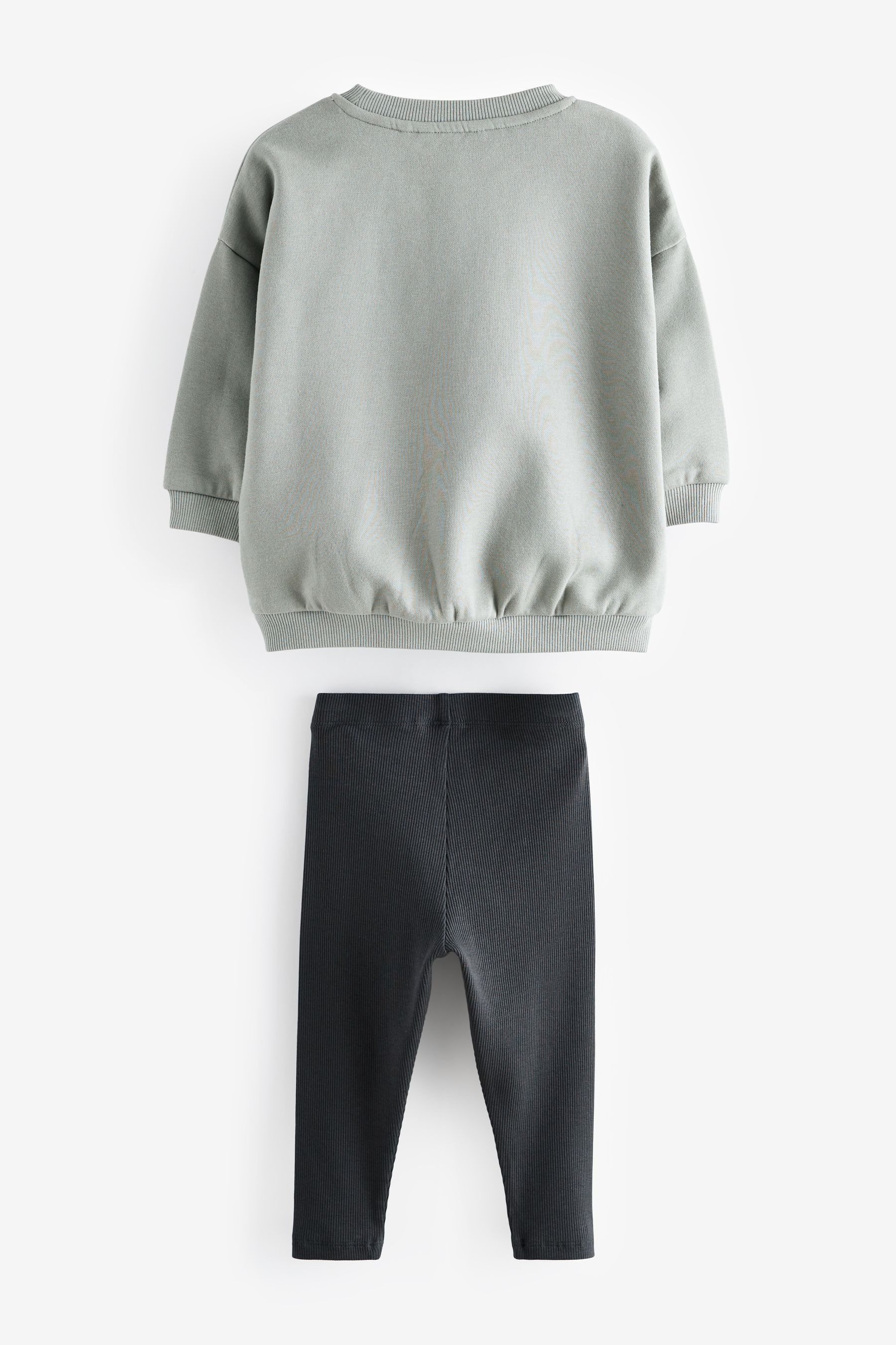 Next Sweatanzug Sweatshirt mit durchgehendem Print und Leggings (2-tlg)