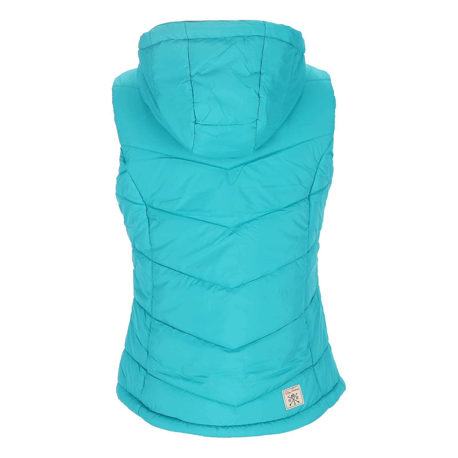 Dry Fashion Steppweste Rügen Damen Weste gesteppt Kapuze - Outdoor Damenweste Windabweisend Kapuze verstellbar & abnehmbar, 2-Wege-Reißverschluss, Seitentaschen