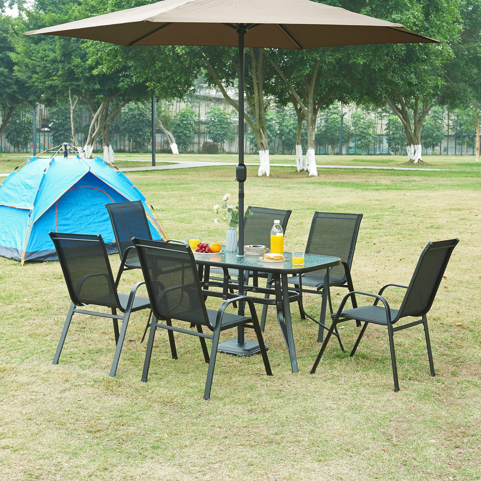 casa.pro Garten-Essgruppe, (Set, 7-tlg), »Aradeo« Set günstig online kaufen