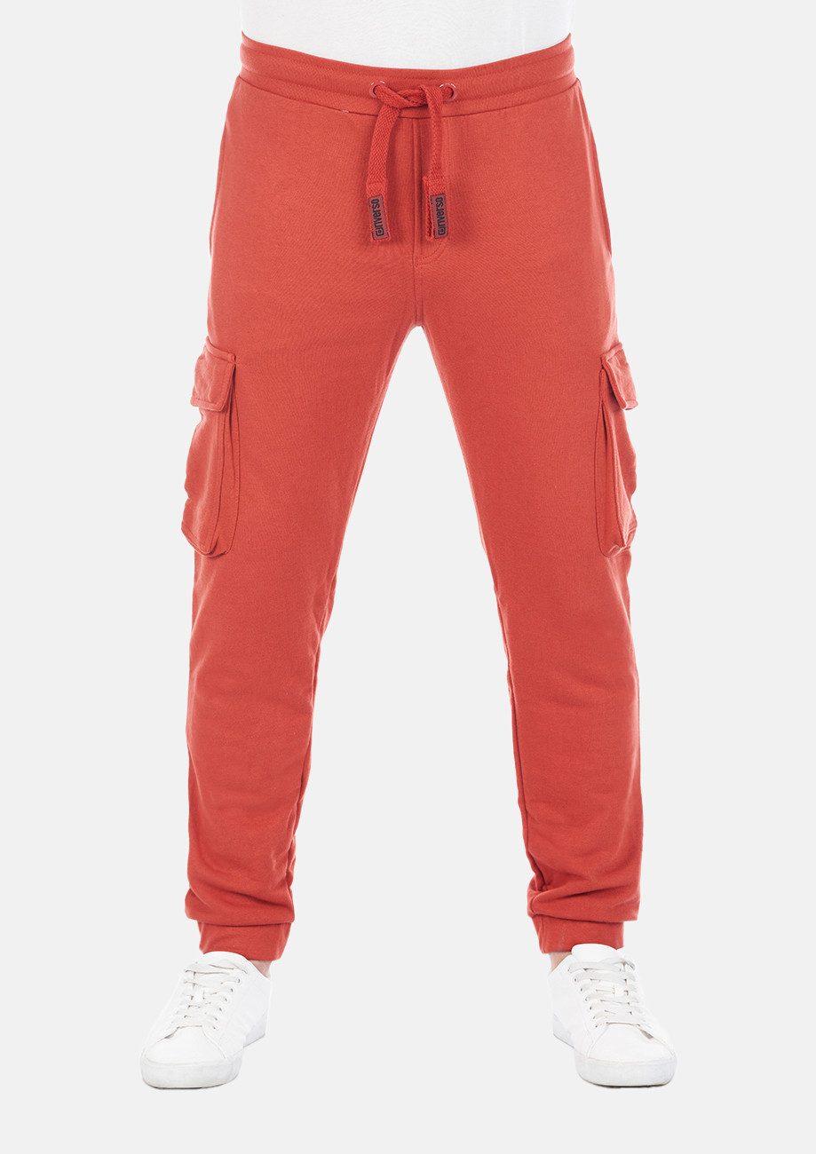 riverso Sweathose Herren Trainigshose RIVLars Slim Fit Jogginghose mit Cargotaschen