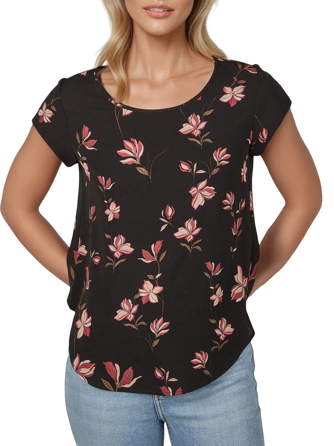 ONLY T-Shirt Damen Top ONLVIC Regular Fit (Vorteilspack, 2-tlg) Basic Kurza günstig online kaufen