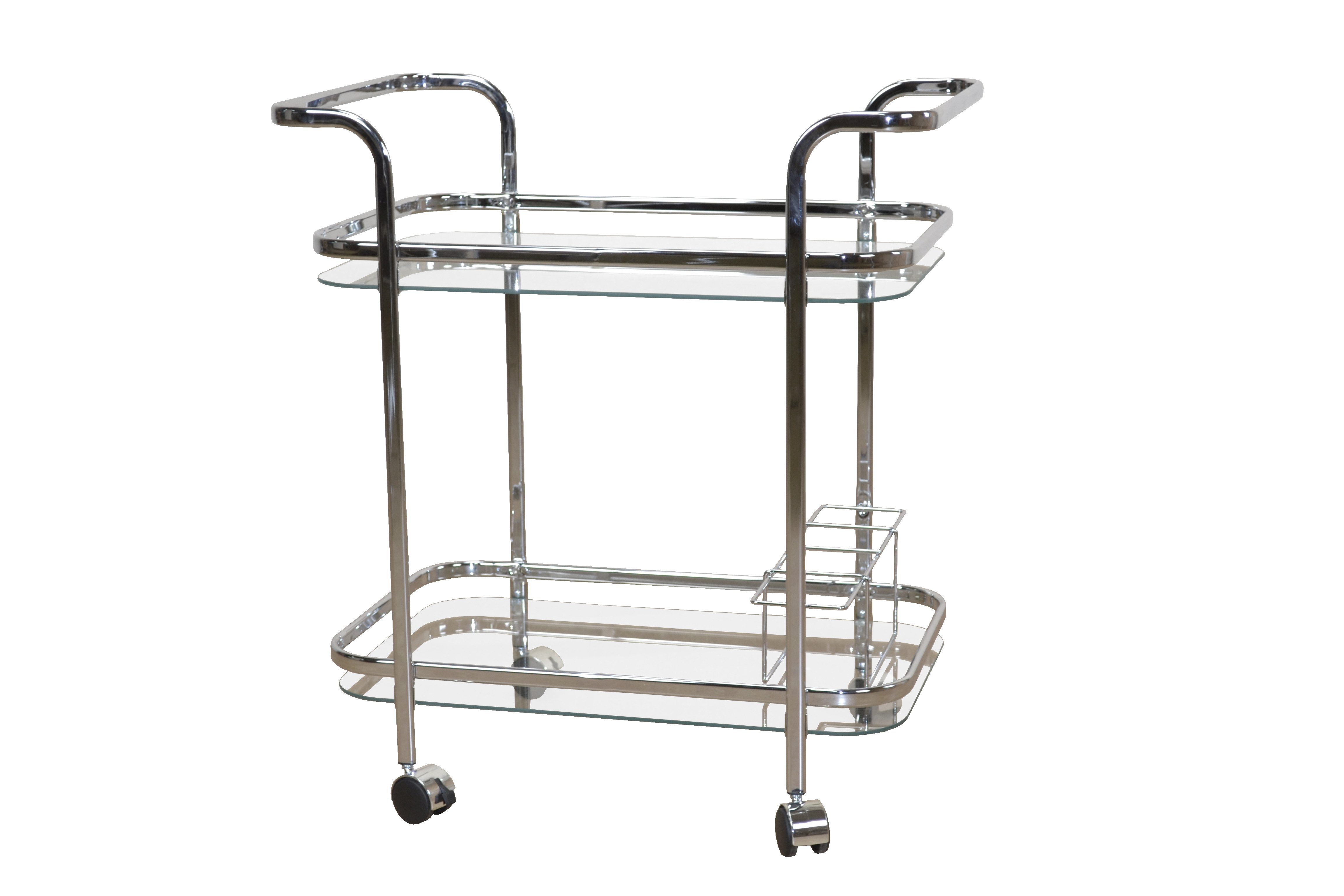 moebel-direkt-online Servierwagen mit Rollen, zwei Ablageebenen günstig online kaufen