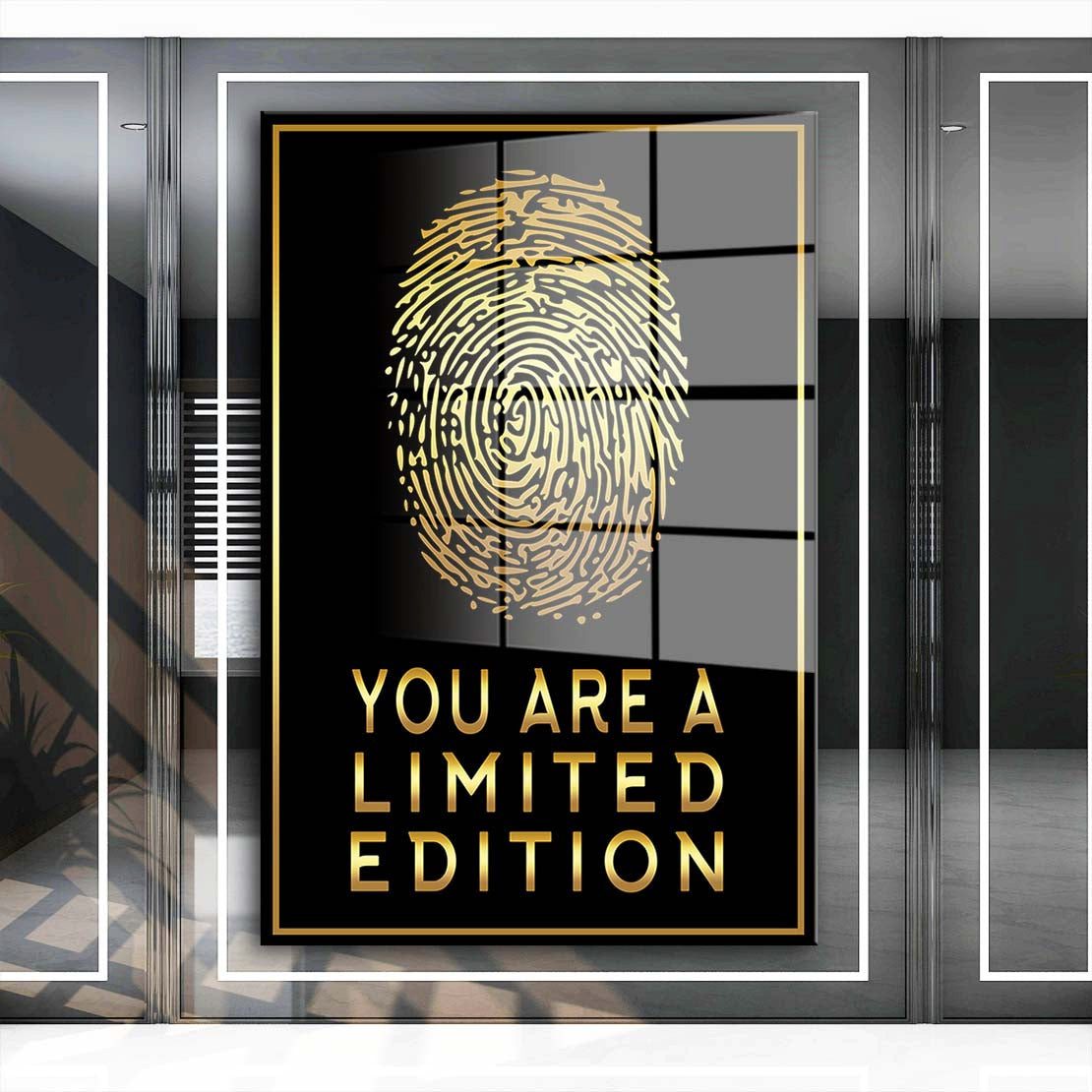 Artedinoi Acrylglasbild Fingerabdruck You Are A Limited Edition Motivation Acrylglas Wandbild