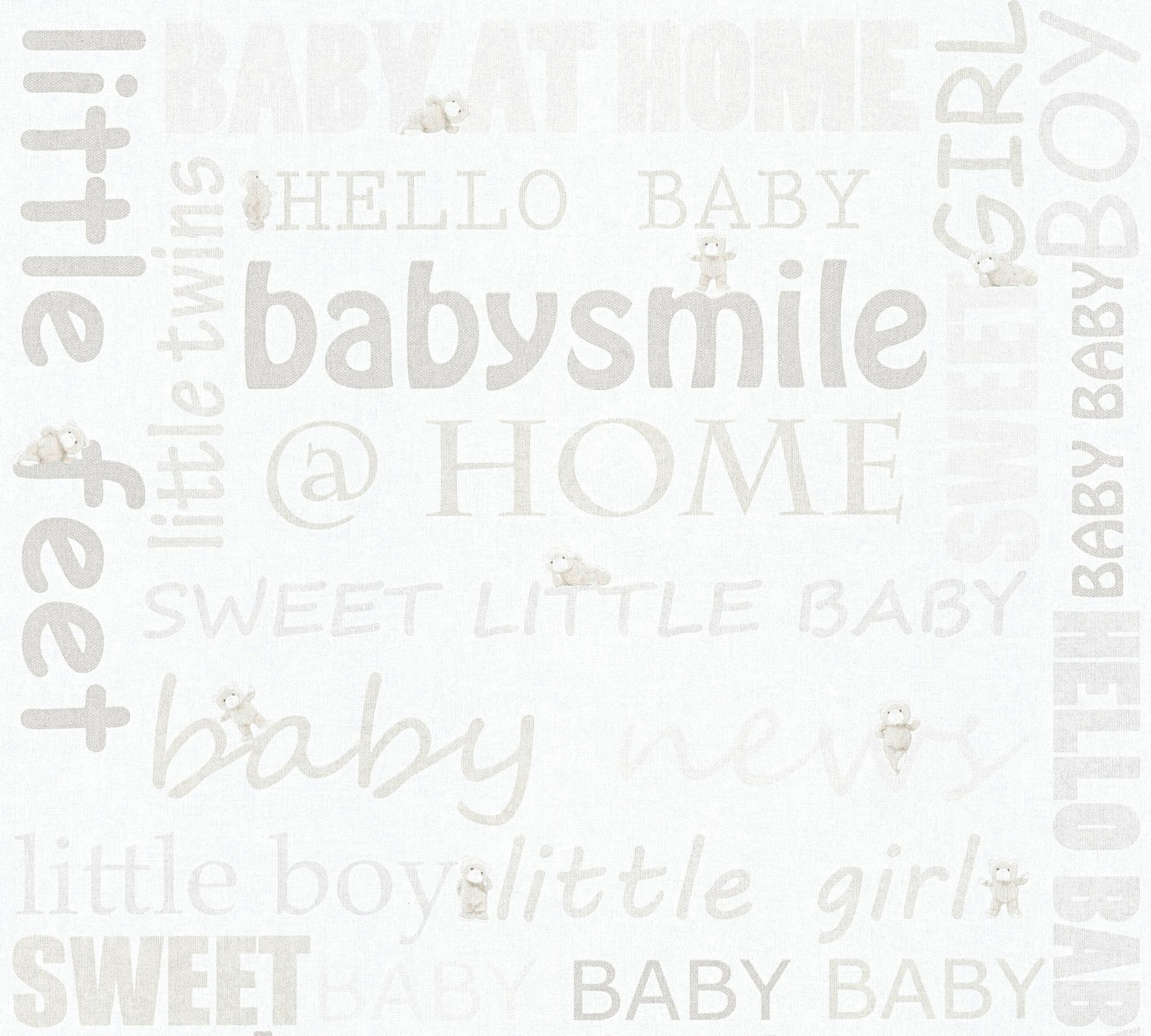 living walls Vliestapete Little Stars, leicht strukturiert, Strukturmuster, gemustert, Motiv, Tapete Kinder Metallic Tapeten Kinderzimmer Schlafzimmer Design Optik