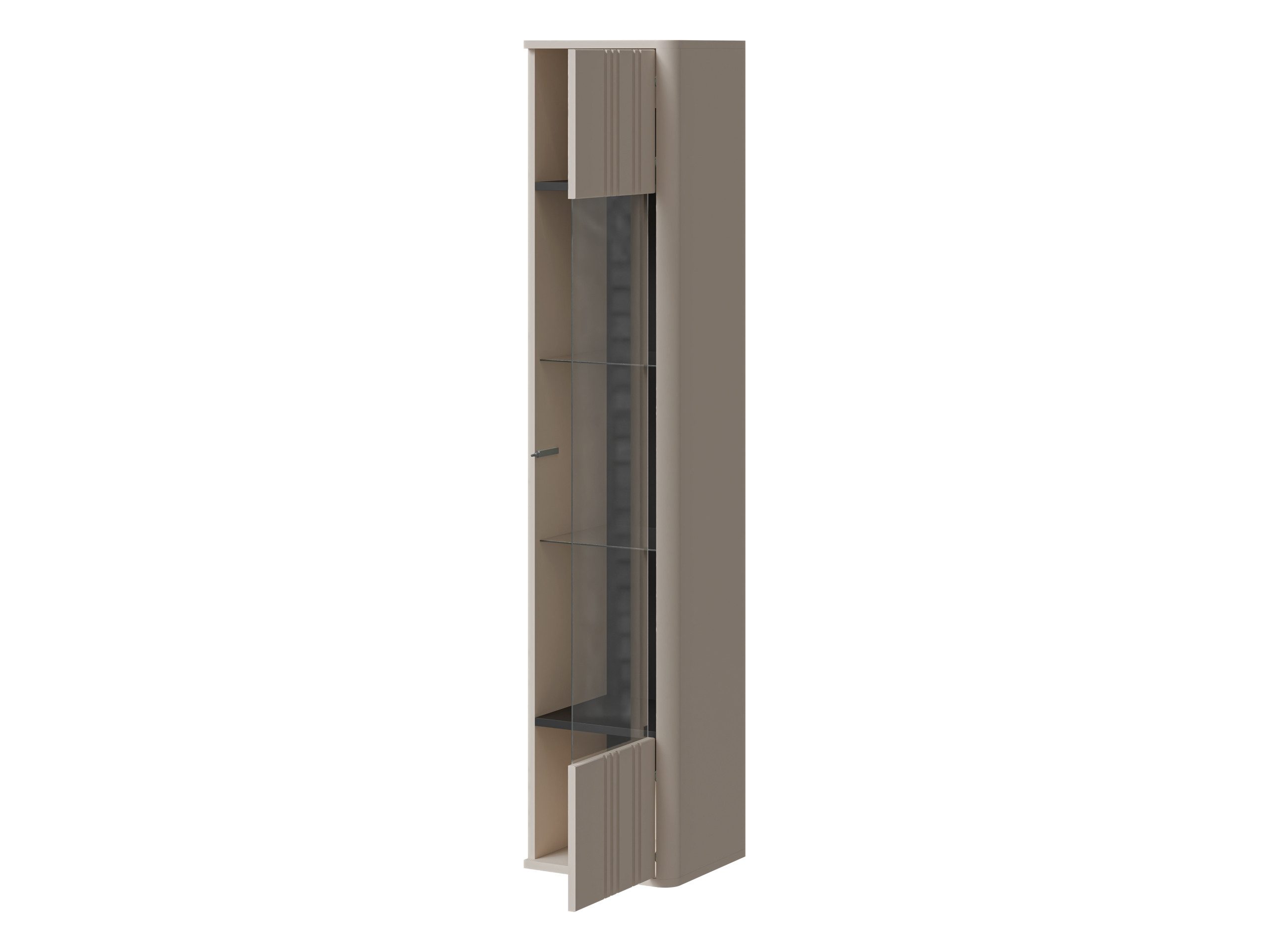 MIRJAN24 Vitrine Philippe (mit Drehtür) Gehärtetes Glas 4 mm, 36x31x164 cm – Bild 5 von 5
