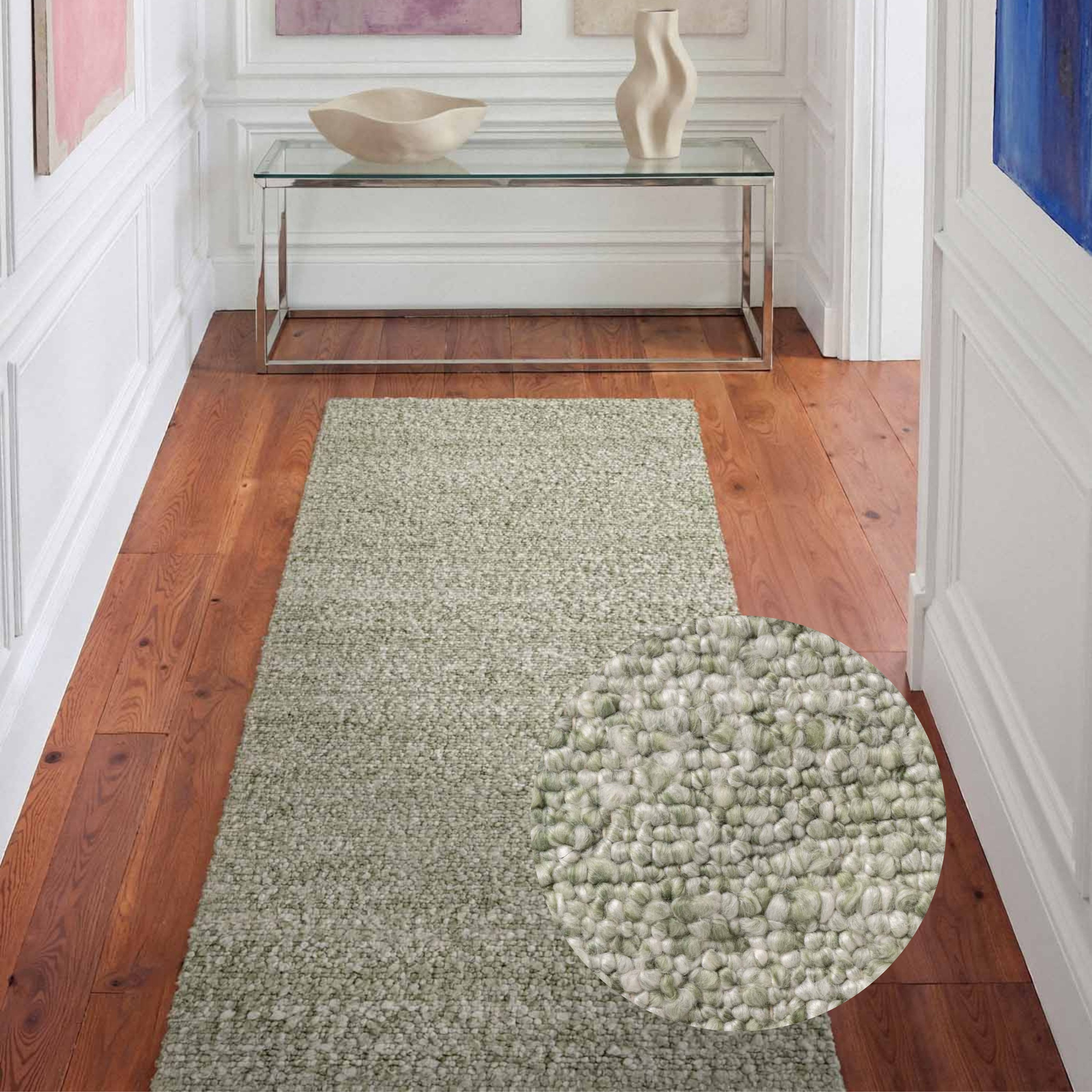 Ted Baker Teppich Soft Bouclé Portobello, auch als Läufer, rechteckig, Höhe: 10 mm, Woll-Optik, Bouclé Meliert, Wohnzimmer, Esszimmer, Schlafzimmer, Flur