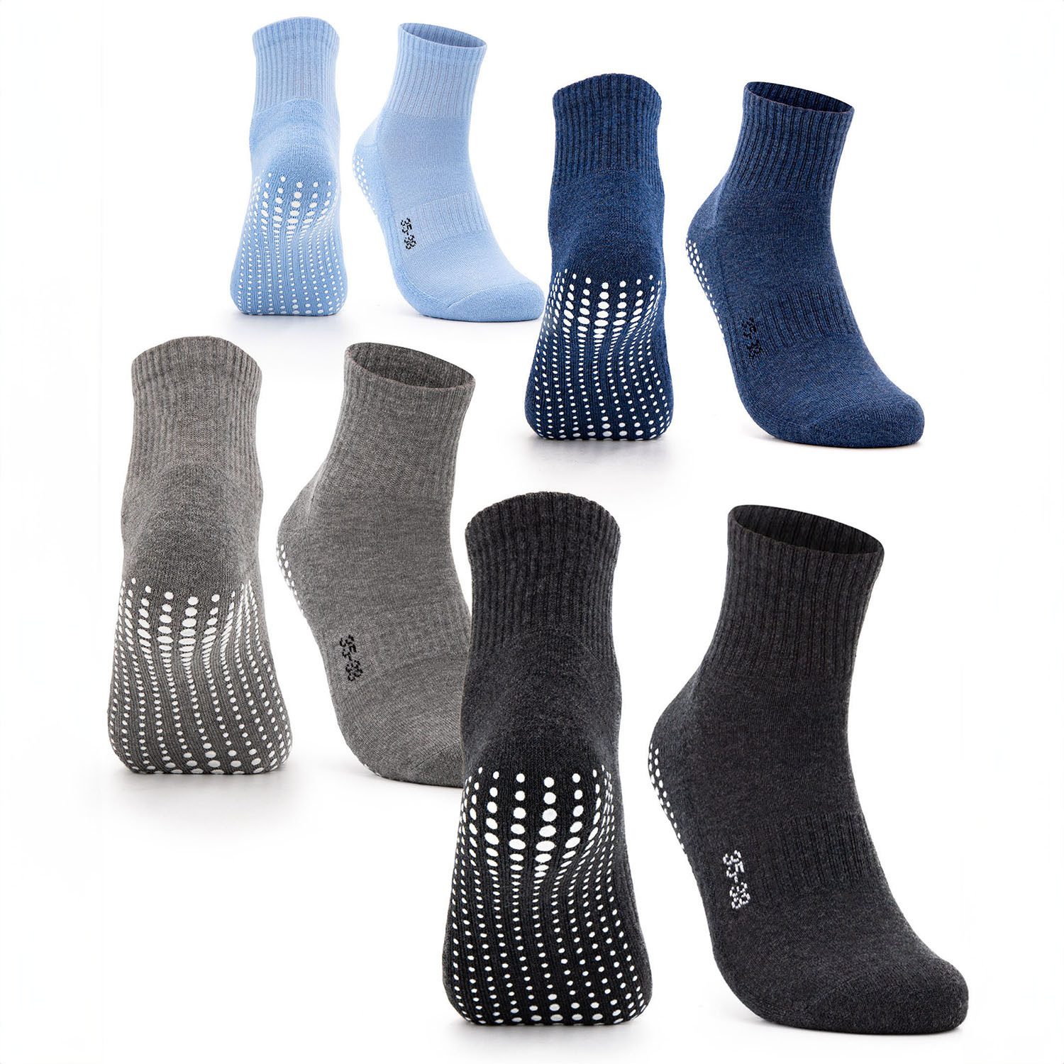 OCCULTO Sportsocken Damen Stoppersocken 2-4er Pack (Modell: Madeleine) (4-P günstig online kaufen