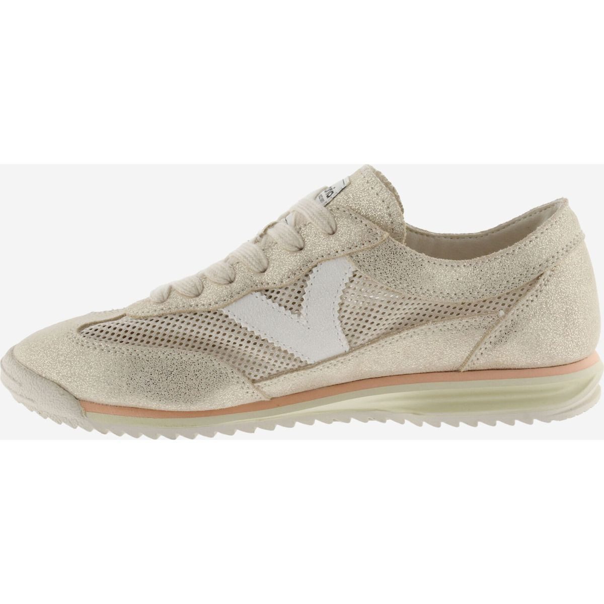 Victoria Saturno Rejilla & Serraje Metal Women Outdoorschuh Modischer Damensneaker mit Mesh und Veloursleder-Overlays