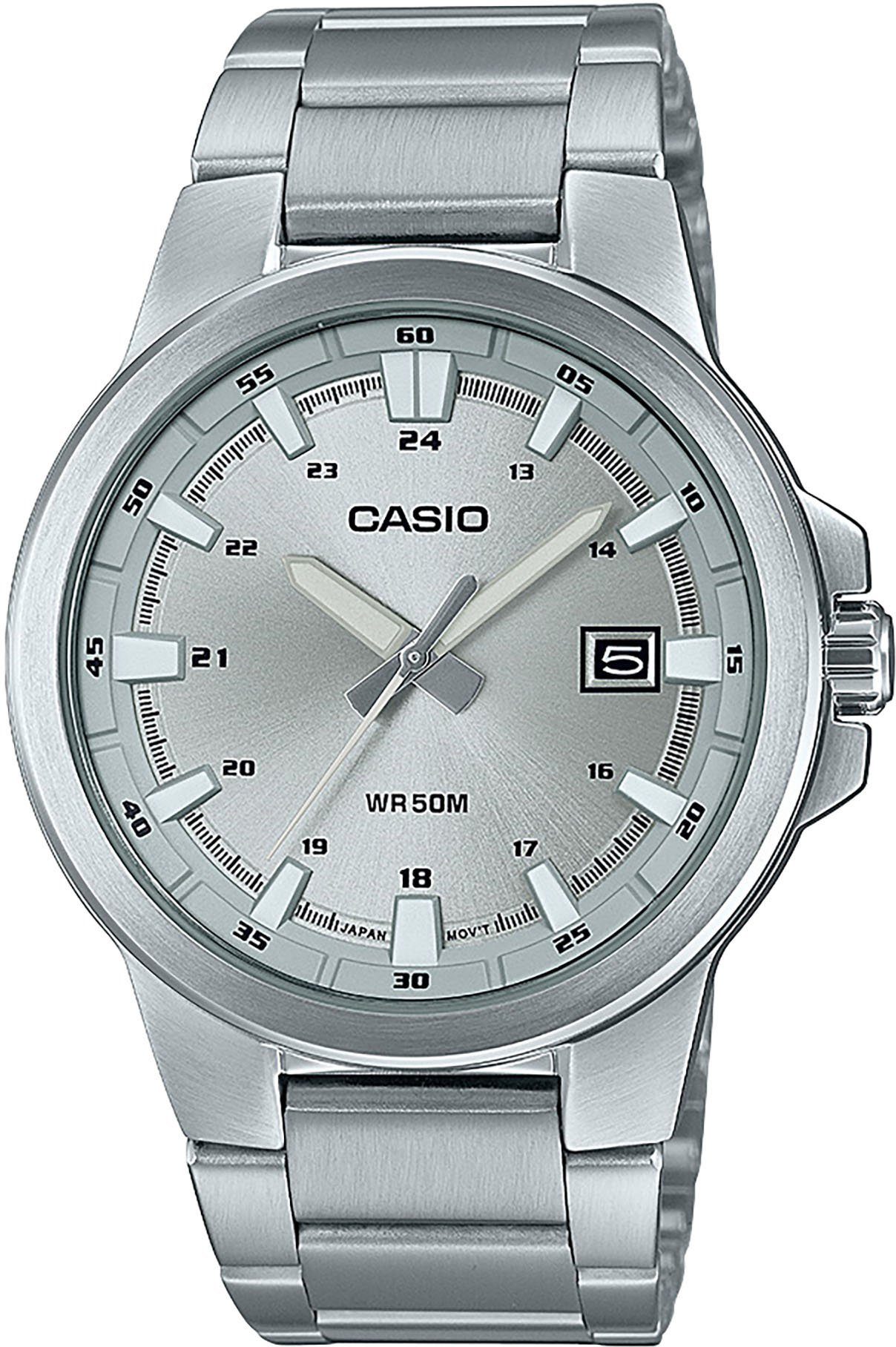 Casio Collection Quarzuhr MTP-E173D-7AVEF, Armbanduhr, Herrenuhr, Damenuhr, analog, Datum