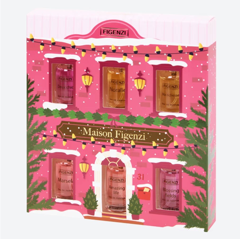 Spectrum Eau de Parfum Geschenkset Figenzi 6 x 15 ml EDP Parfümset Mini-Flacon, 6-tlg.