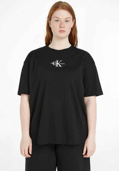 Calvin Klein Jeans Plus T-Shirt PLUS MONOLOGO BOYFRIEND TEE mit Calvin Klein Jeans Logo-Print