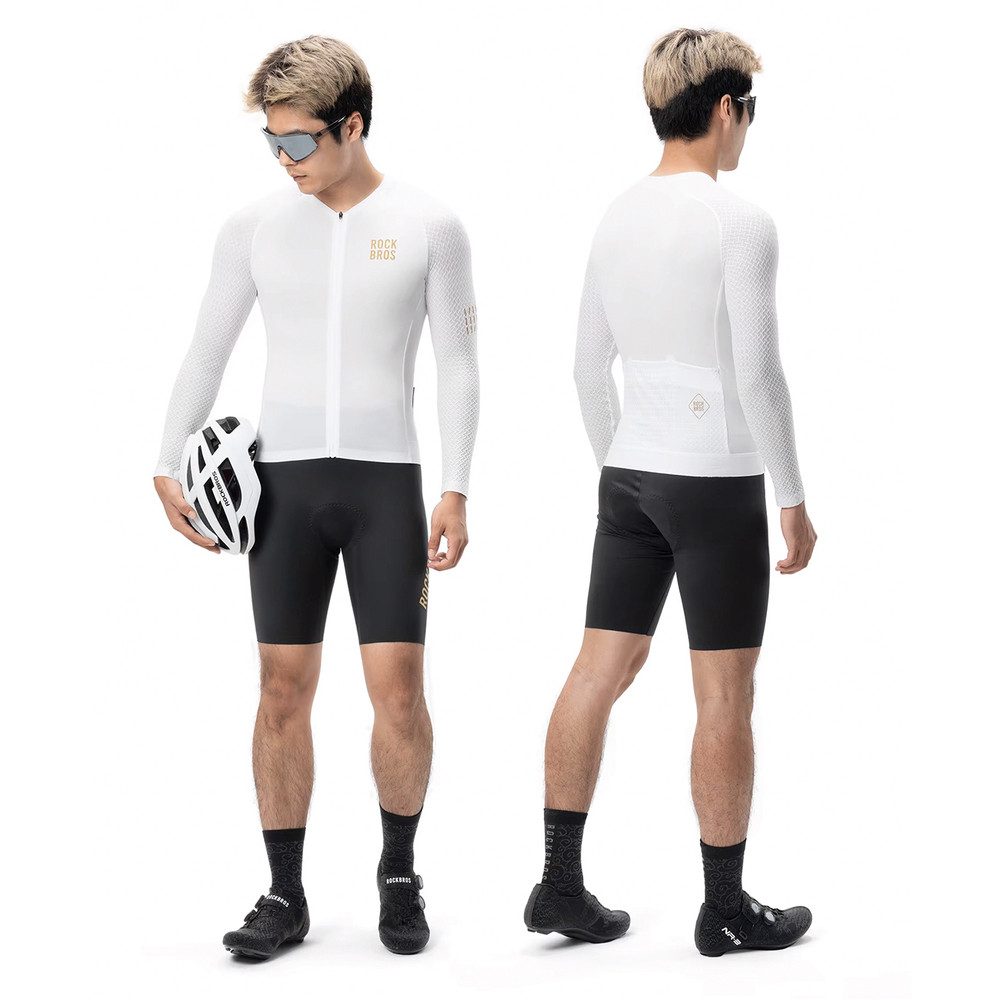 ROCKBROS Radtrikot Radtrikot Fahrradtrikot (Spar-Set, 1-tlg) atmungsaktiv, Reißverschluss, reflektierend
