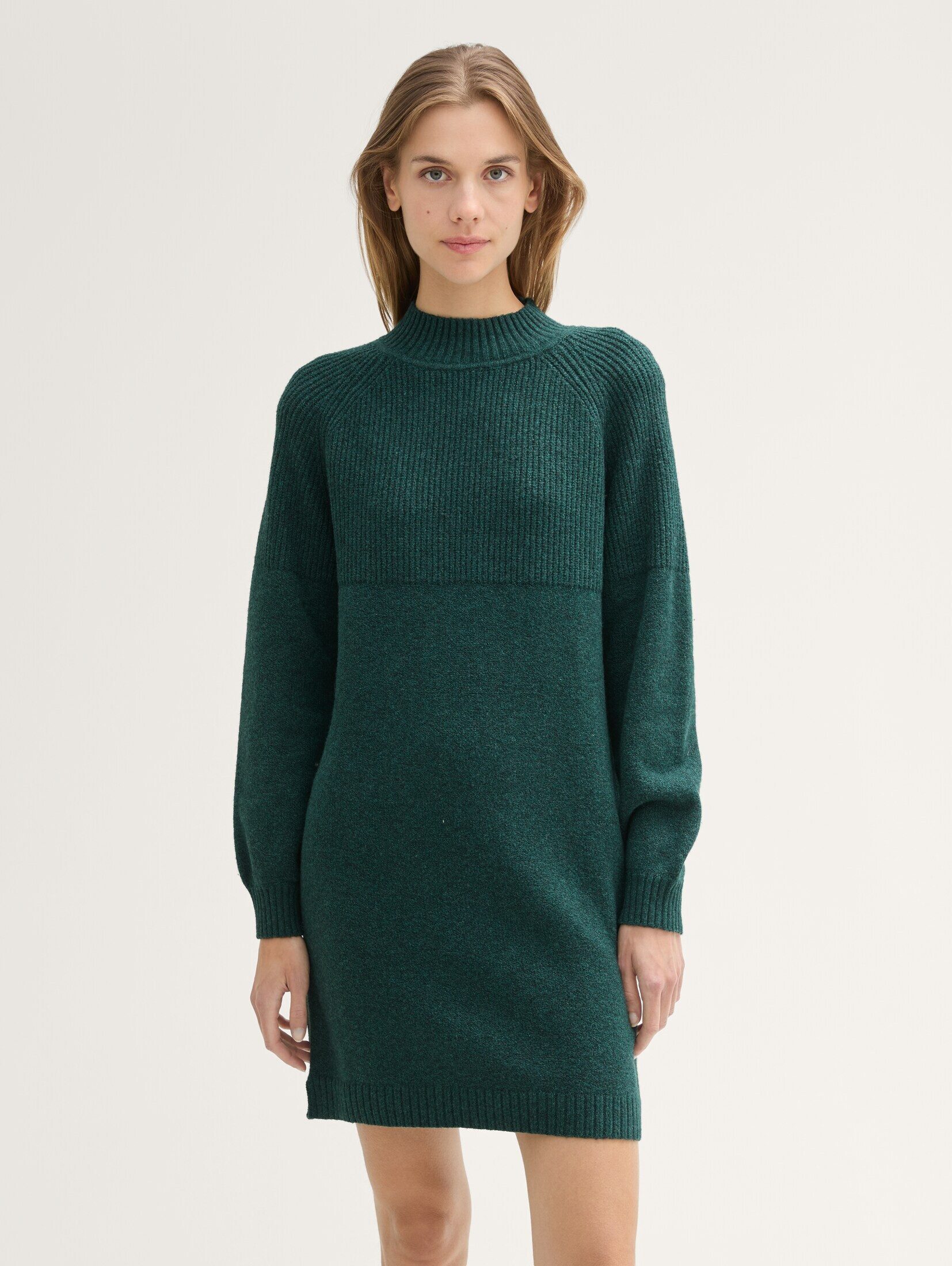 TOM TAILOR Denim Sommerkleid Kleider & Jumpsuits Strickkleid mit Stehkragen günstig online kaufen