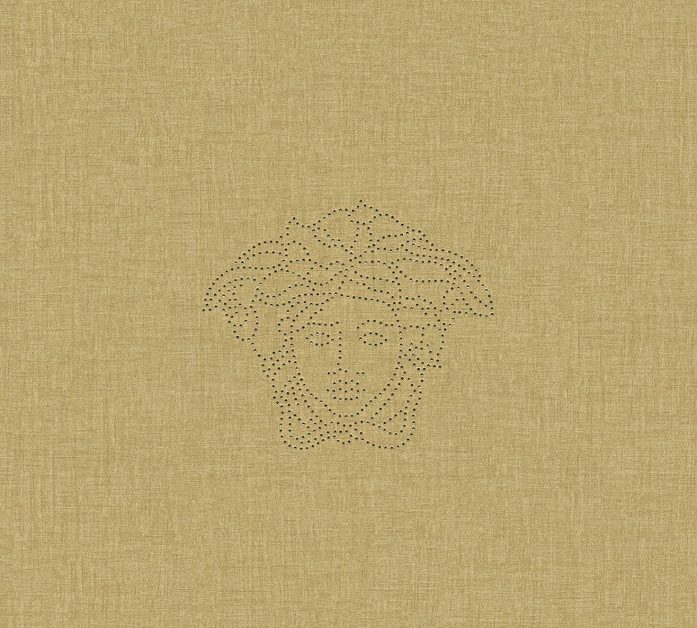 KUNSTLOFT Vliestapete Versace Medusa 3 0.7x3.3 m, Leicht glänzend, lichtbeständige Design Tapete