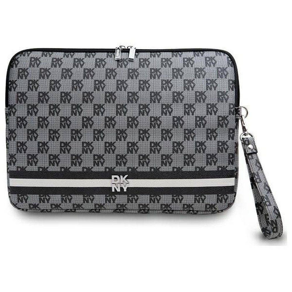 DKNY Laptoptasche Laptop-Sleeve Schutzhülle (Spar-Set, 1-tlg), Markenmuster, Reißverschluss, Handschlaufe, Rückfach