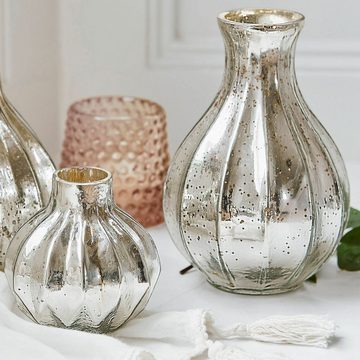 Mirabeau Tischvase Vase 3er Set Frido antiksilber