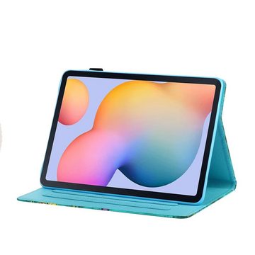 Wigento Tablet-Hülle Für Samsung Galaxy Tab A7 Lite 2021 8.7 Motiv 21 Tablet Tasche Kunst Leder Hülle Etuis