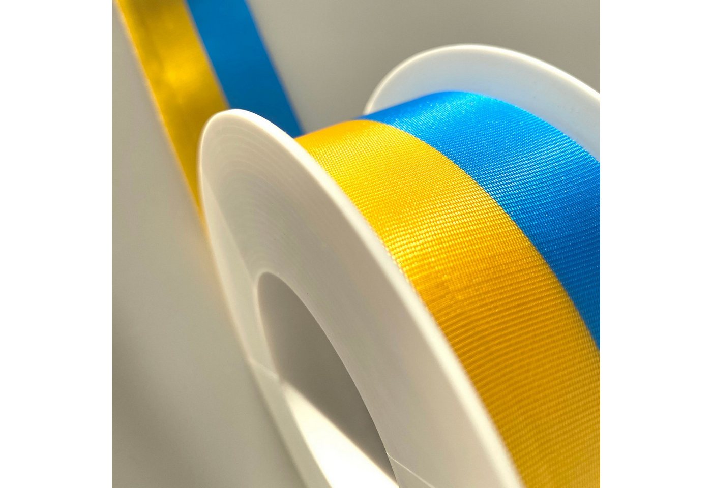Thumbnail - Deko AS Dekoband Nationalband Ukraine Vereinsband Schweden gelb blau 40 mm x 25 m - …