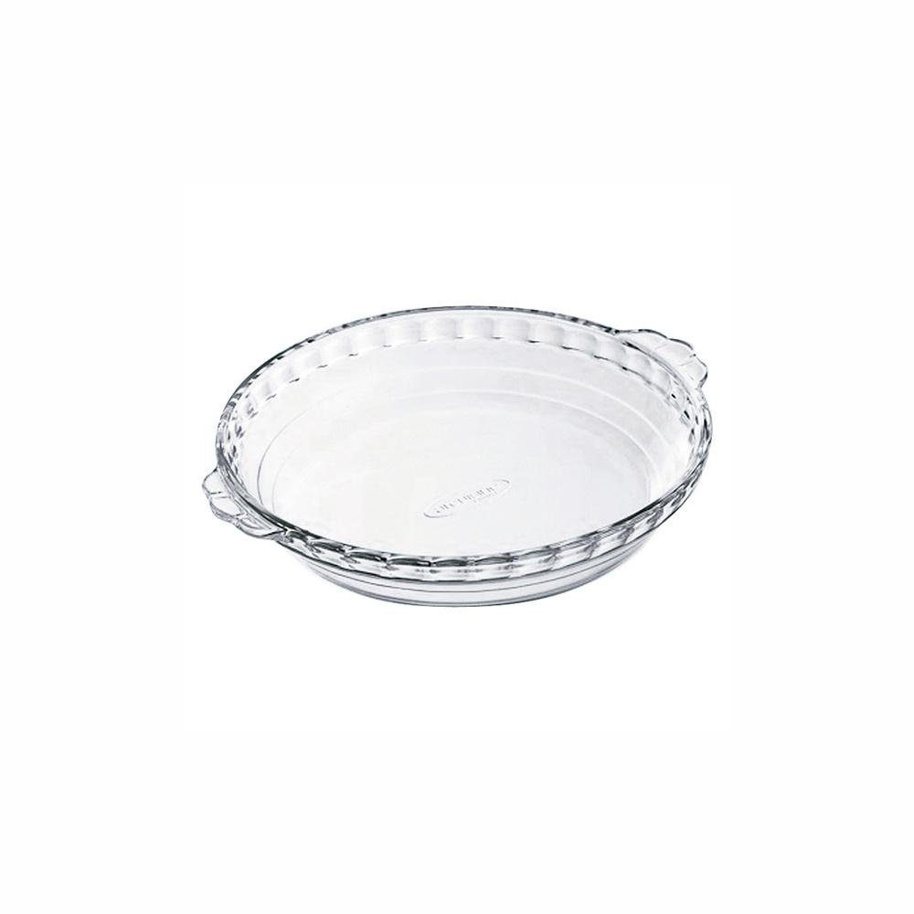 Ô Cuisine Auflaufform Backform Kuchenform Glas Quiche Pie Auflaufform Ofenform rund Cuisine, Glas