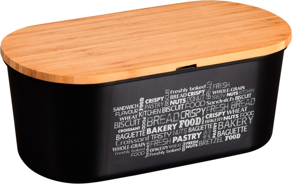 KESPER® Brotkasten Brotbox, Bambus, Kunststoff, (1-tlg), Deckel als Schneidebrett verwendbar