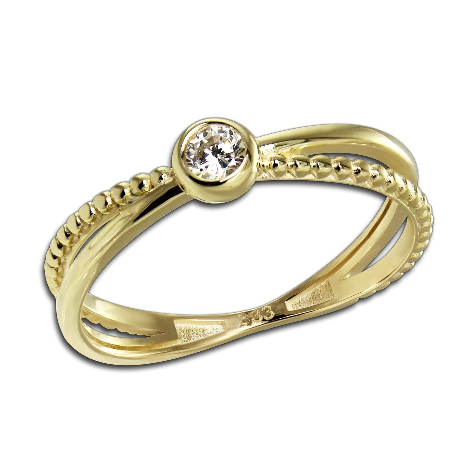 GoldDream Goldring GoldDream Gold Ring Crossed Gr.60 (Fingerring), Damen Ri günstig online kaufen