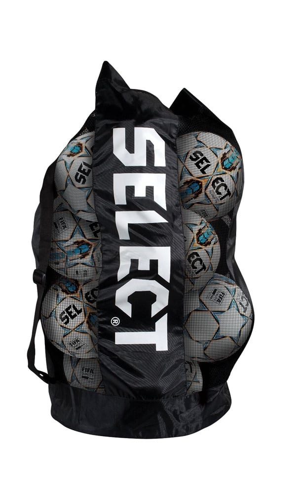 Select Balltasche für 10-12 Bälle mit separaten Innenfach schwarz