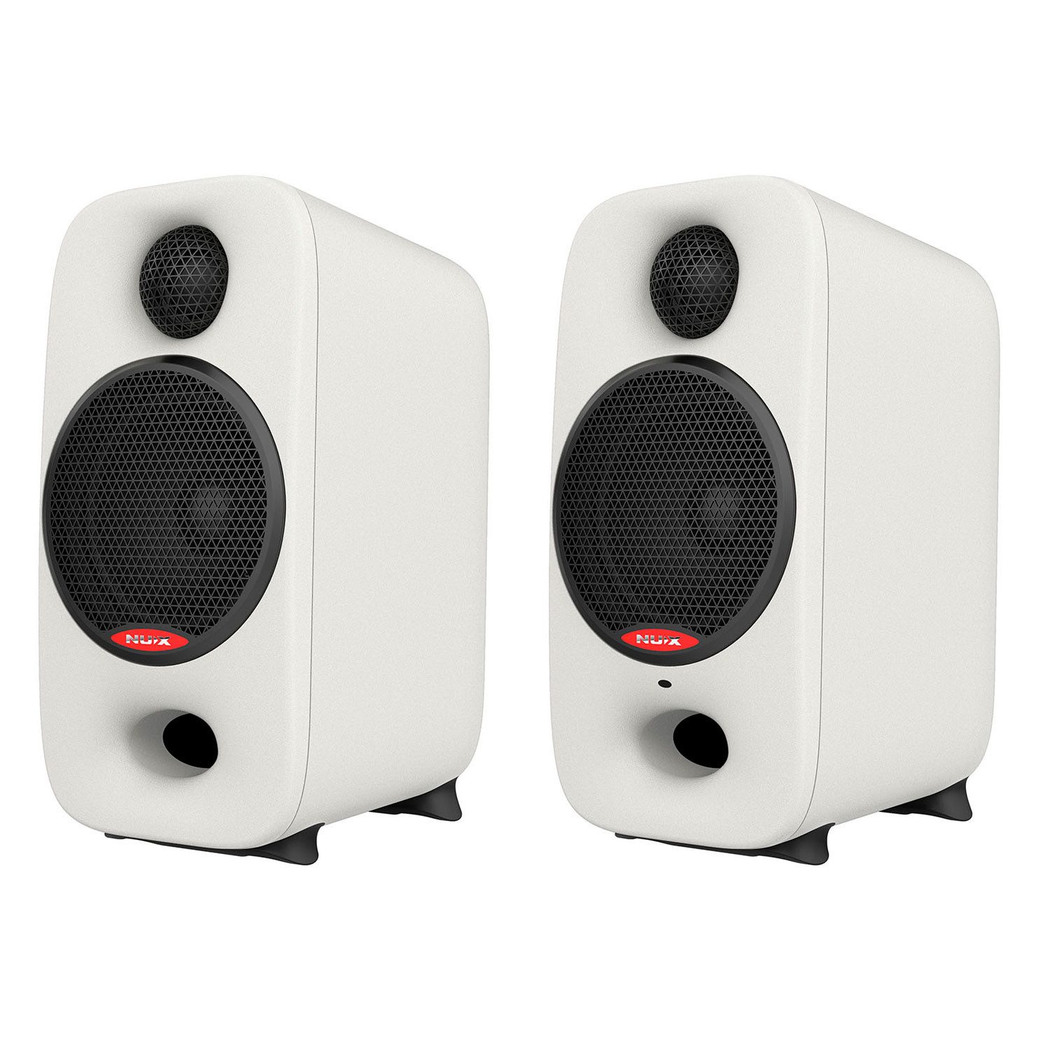 Nux Nux Studio-Monitore Axon 3 Lautsprecher Weiss Lautsprecher (Bluetooth, 90 W, Kompaktes 2-Wege-Stereo-Lautsprecherpaar Weiss)