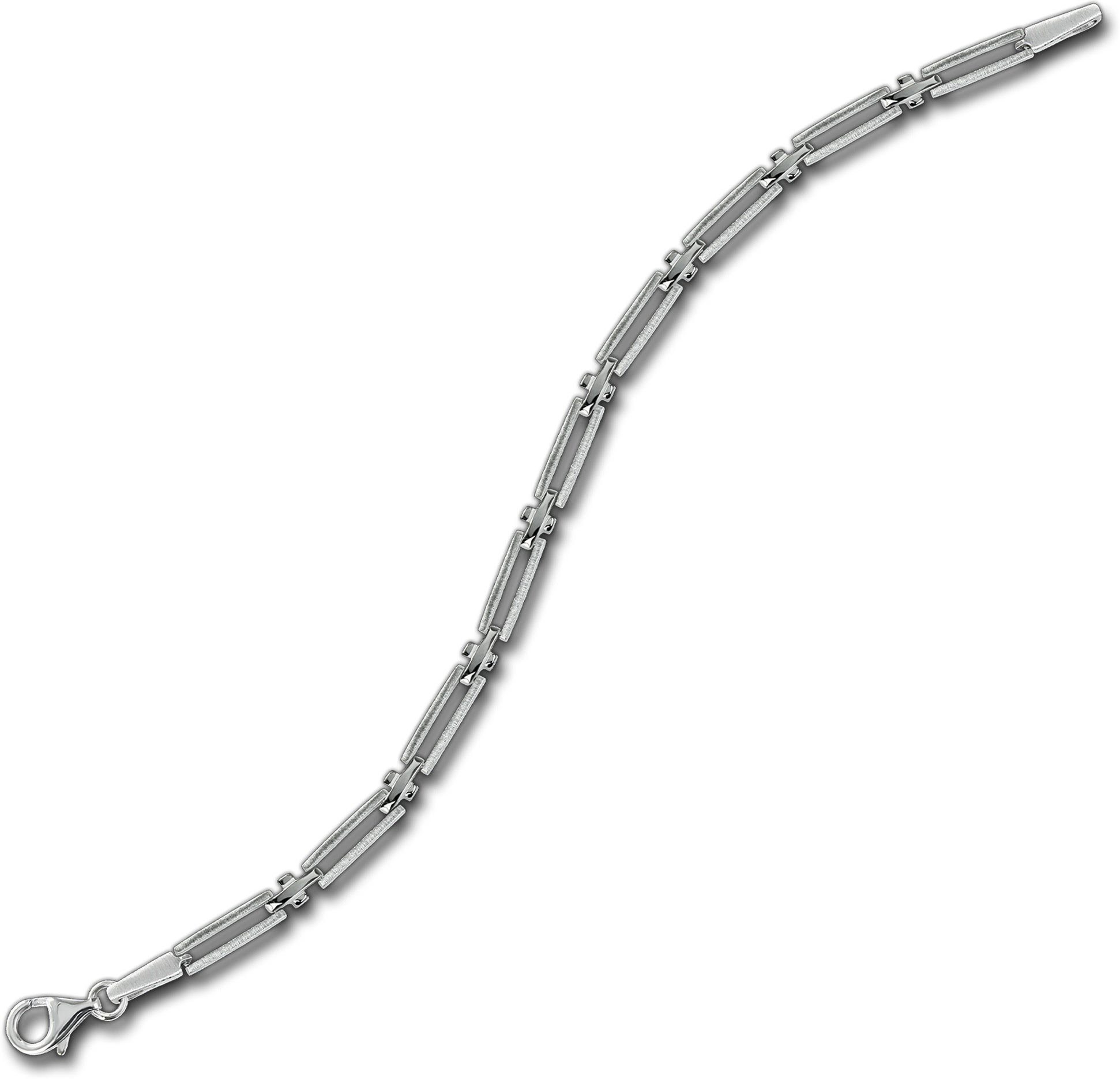 Damen Armband Silber (Trendy) Silberarmband 19,4cm, ca. Balia 925 Silber Balia für mattiert Armband (Armband),