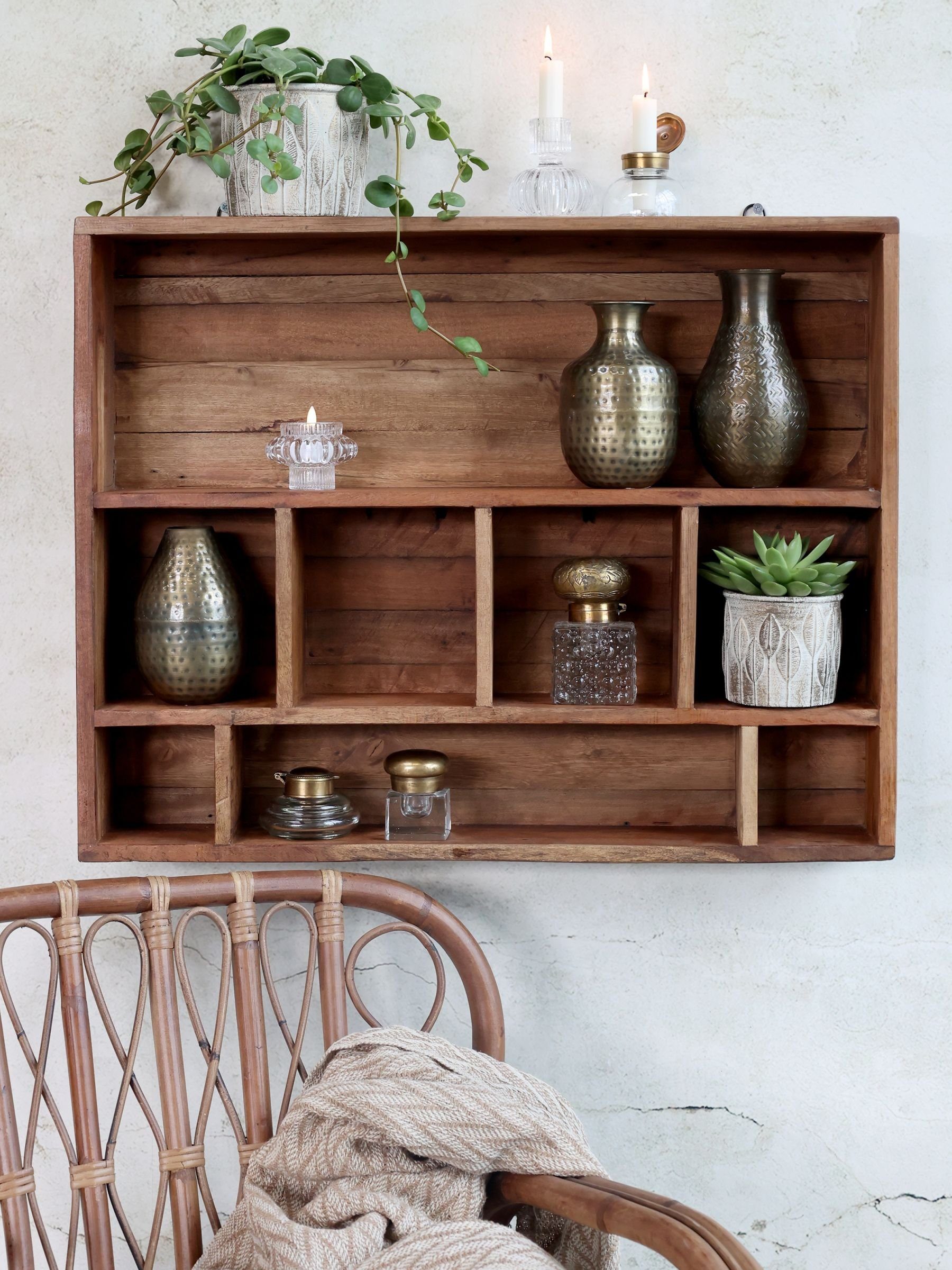 Chic Antique Wandregal Wandregal Regal Holzregal Holz H 55cm x L 70cm Chic Antique 41066100