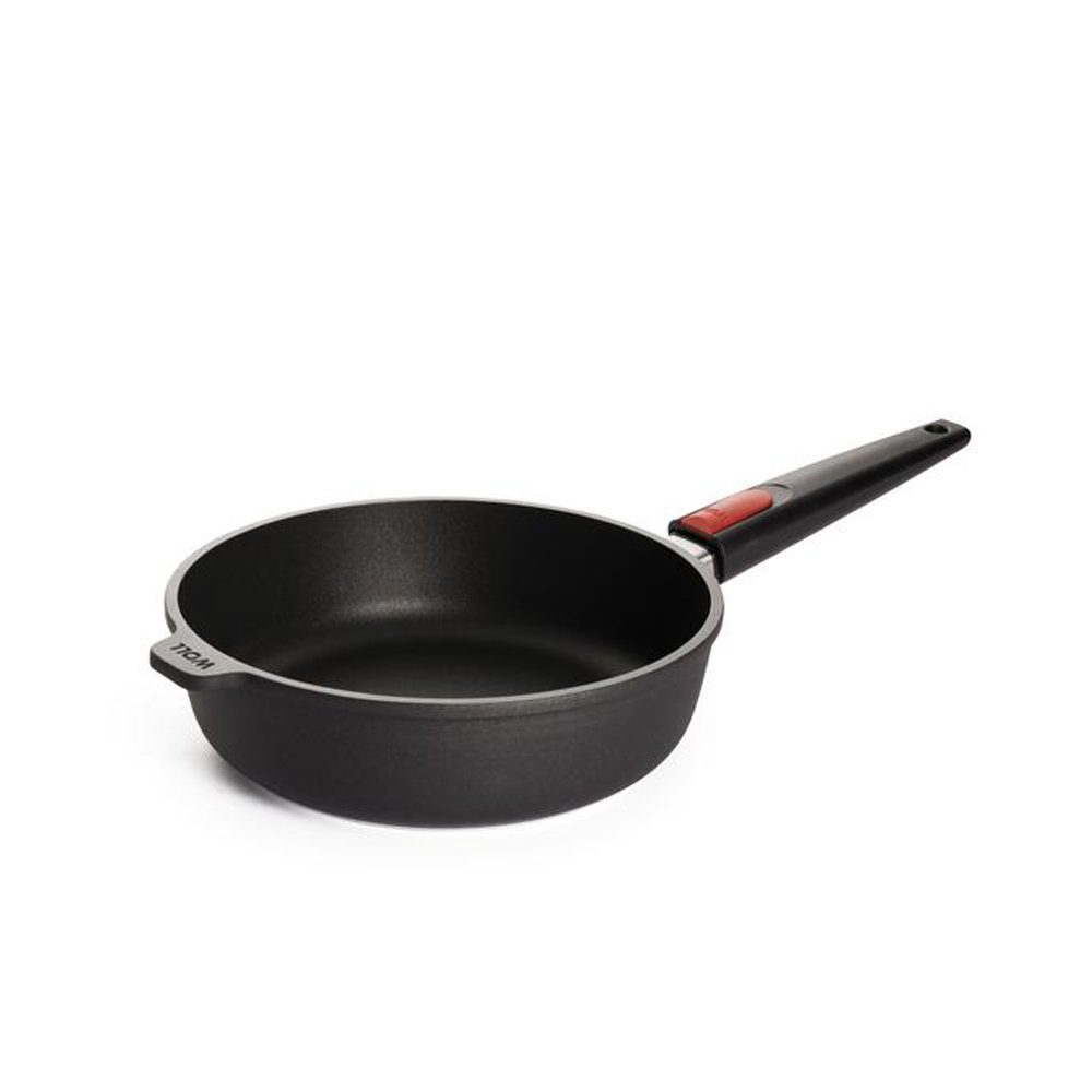 WOLL Bratpfanne Nowo Titanium Hochrandpfanne, 28cm, Aluminiumguss, Induktionsgeeignet