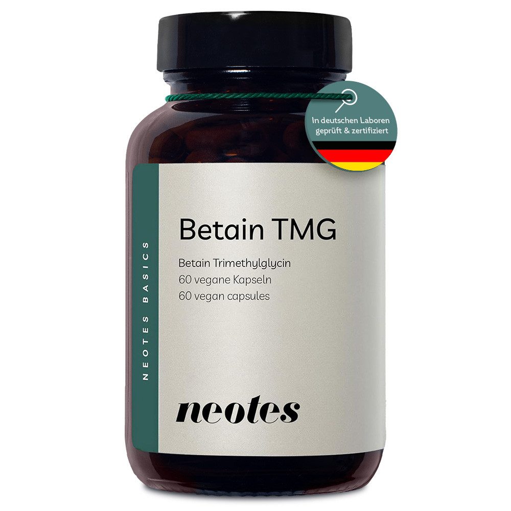 neotes Betain TMG 490 mg Trimethylglycin Kapseln, 60 St., 60 g, hochdosiert