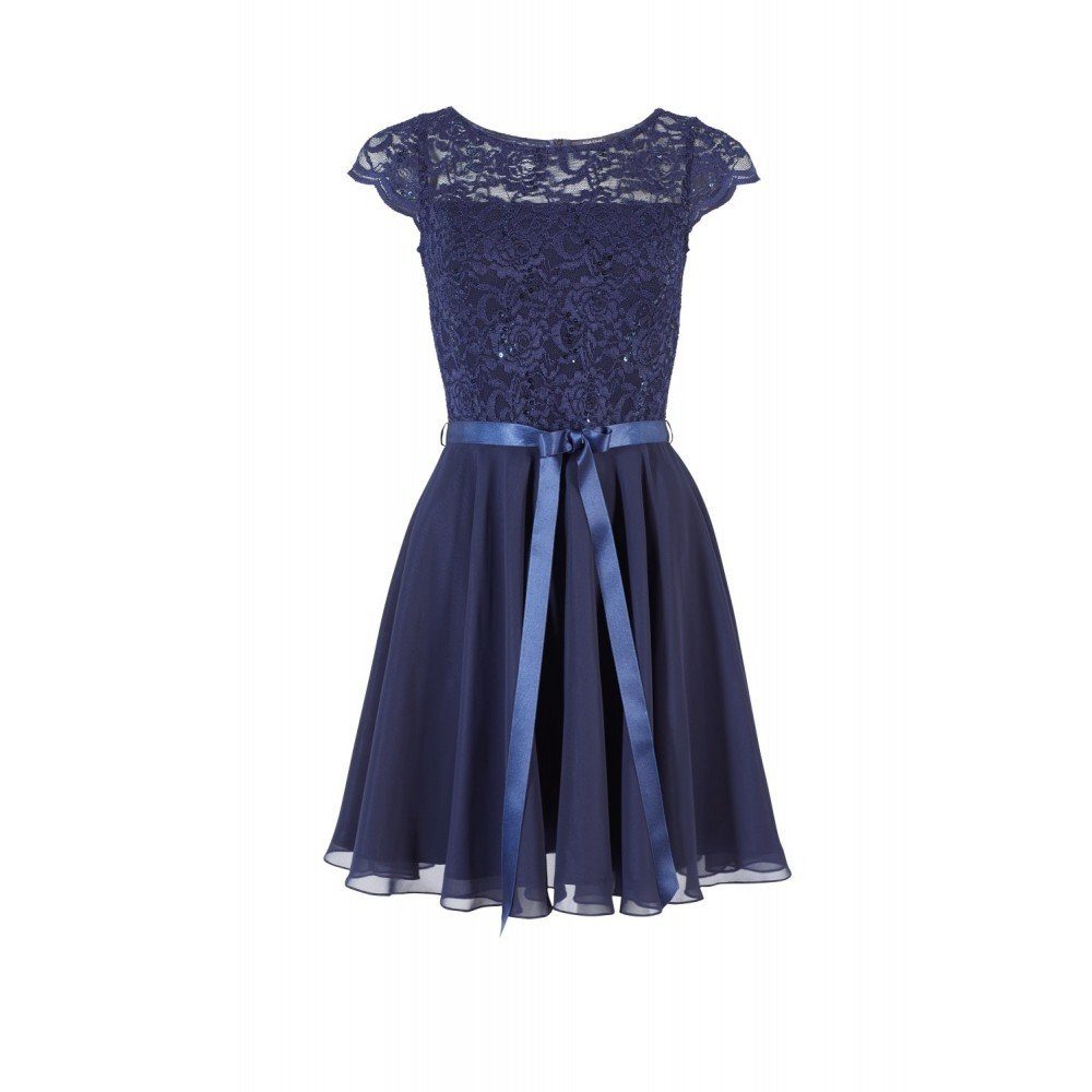 Abendkleid Cocktailkleid aus Spitze und Chiffon