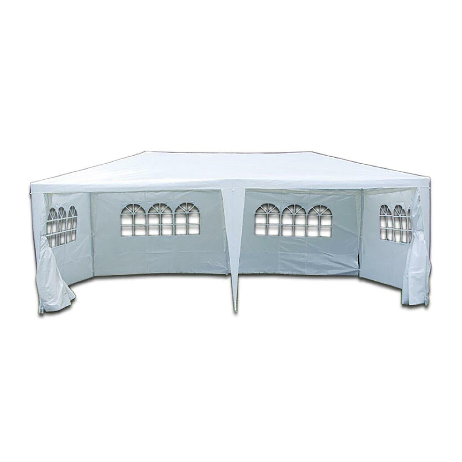 Faltpavillon Pavillon Partyzelt Raucherzelt weiß 3x6m