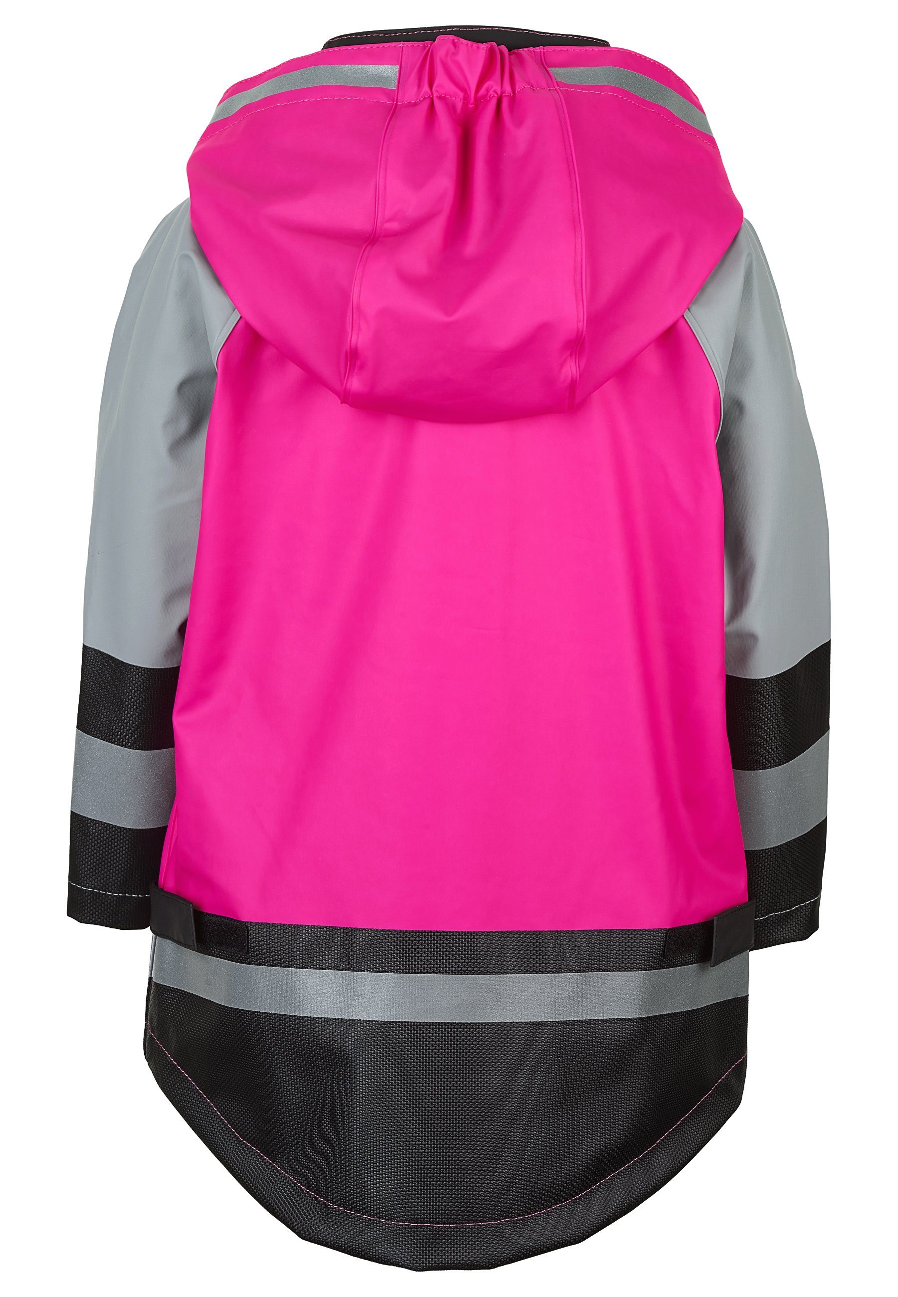 Kinder Regen- pink Kapuze, und süßen Kinder Motiven) Regenjacke uni Kinder Funktions-Regenjacke Funktionsjacke mit Matschjacke Sterntaler® Regenjacke mit (1-St.,