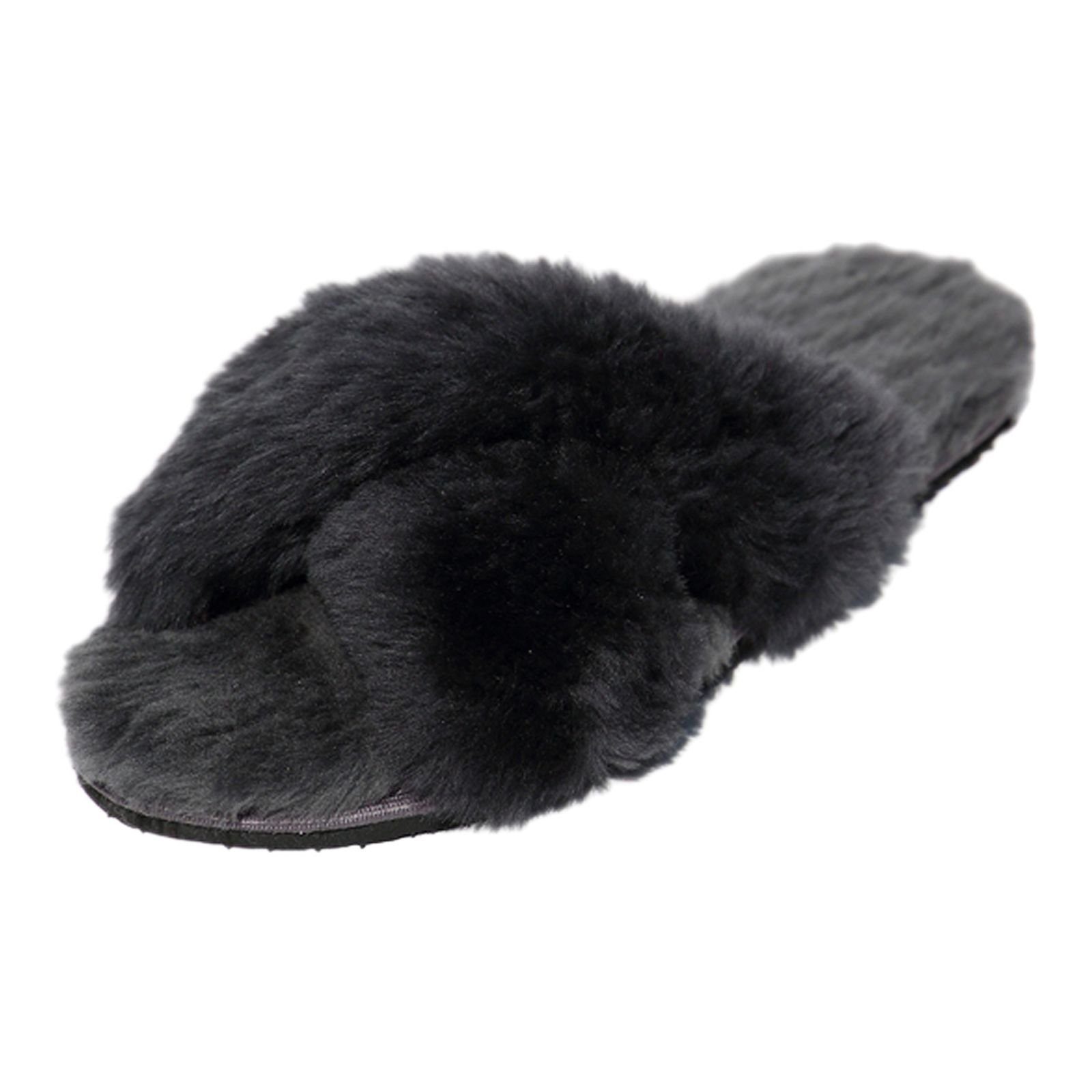 Hollert Damen Hausschuhe Florida gefüttert echt Merino Lammfell Pantolette