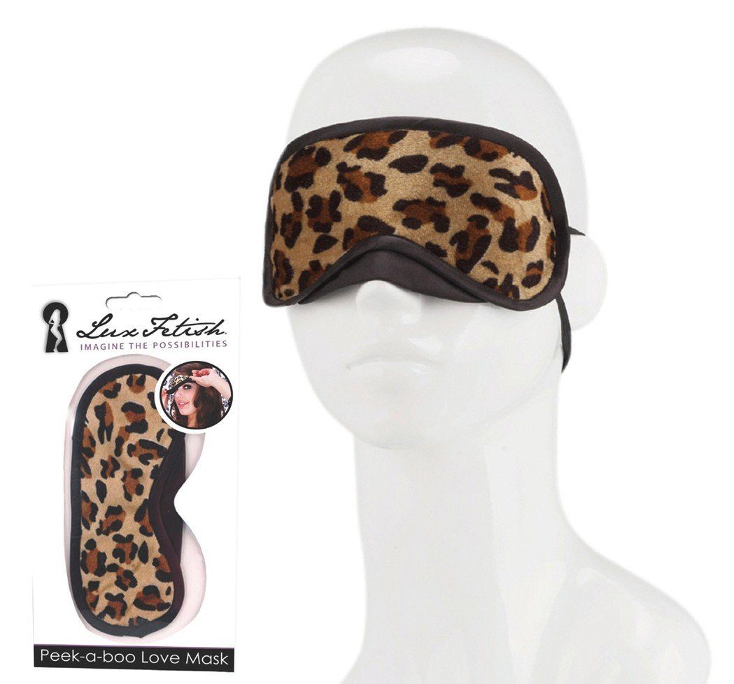 Lux Fetish Augenbinde LUX FETISH Peek - a - boo Love Mask - (div. Farben) Leopard