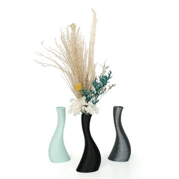 Kreative Feder Dekovase Designer Vase – Dekorative Blumenvase aus Bio-Kunststoff, aus nachwachsenden Rohstoffen; wasserdicht & bruchsicher