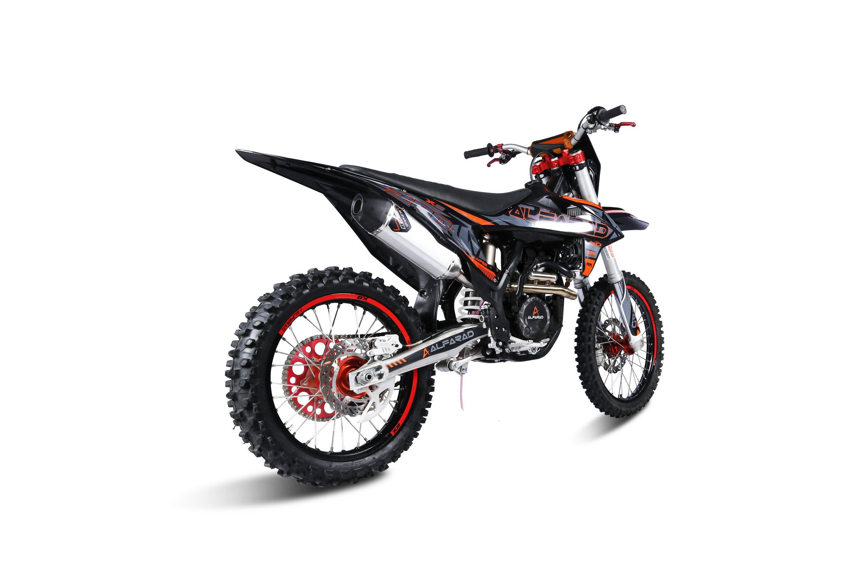 KXD Dirt Bike 300ccm Alfarad X8 Dirtbike Vollsross Enduro Crossbike 21/19 Black