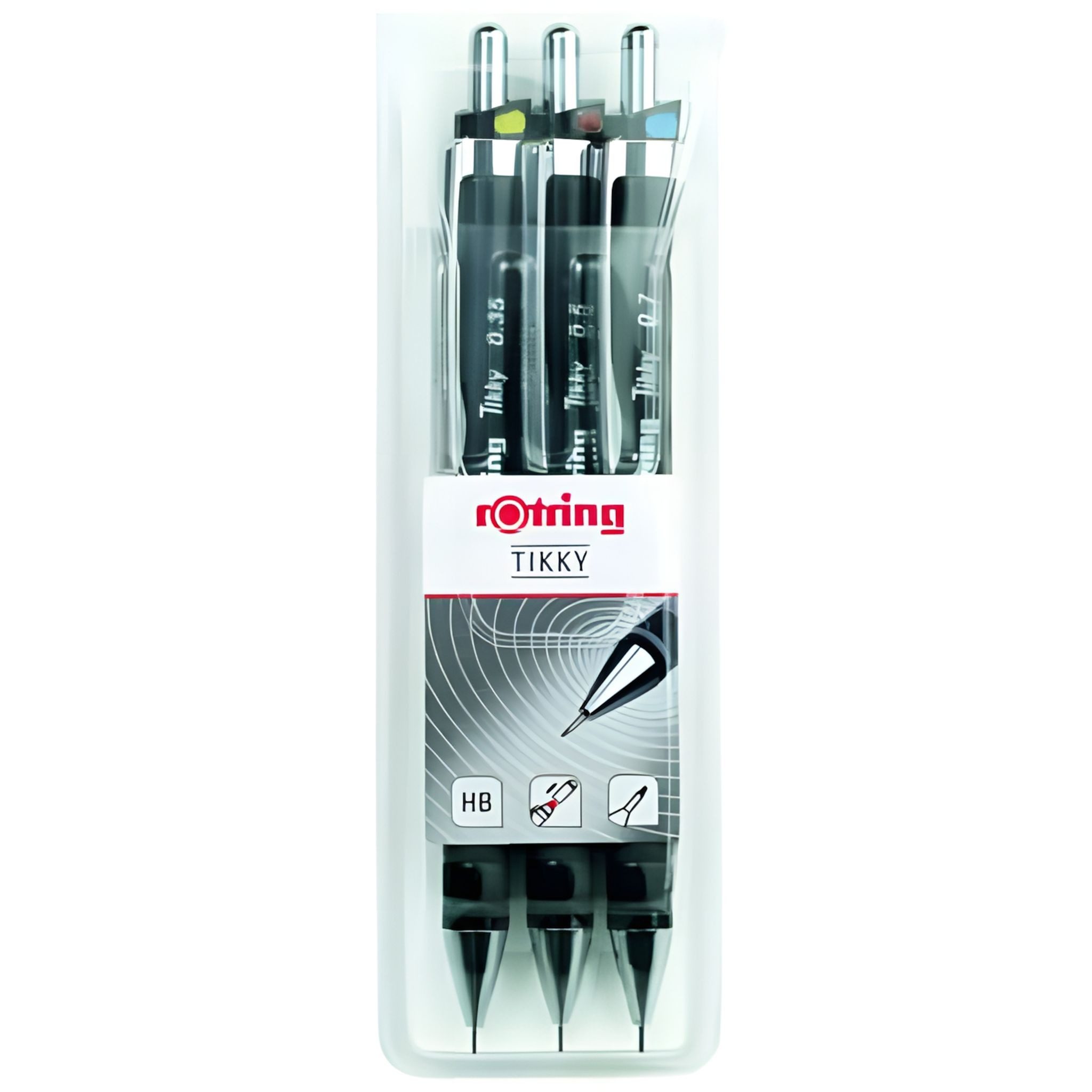 ROTRING Druckbleistift Rotring Feinminenstift Tikky ReDesign - 0,35/0,5/0,7 mm, 3er Etui, HB