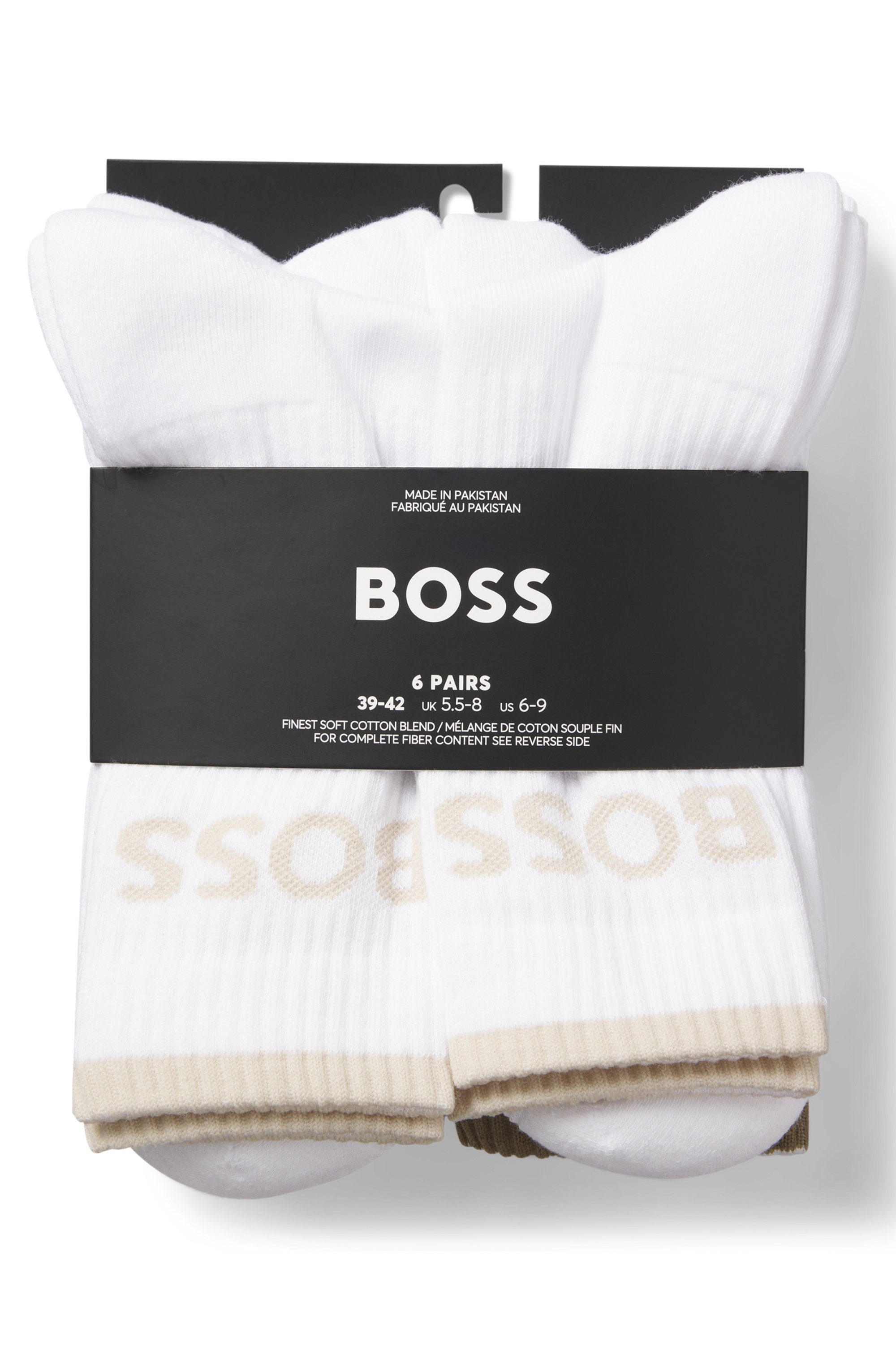 BOSS Businesssocken 6P QS Stripe CC (Packung, 6-Paar, 6er) mit BOSS Schrift günstig online kaufen