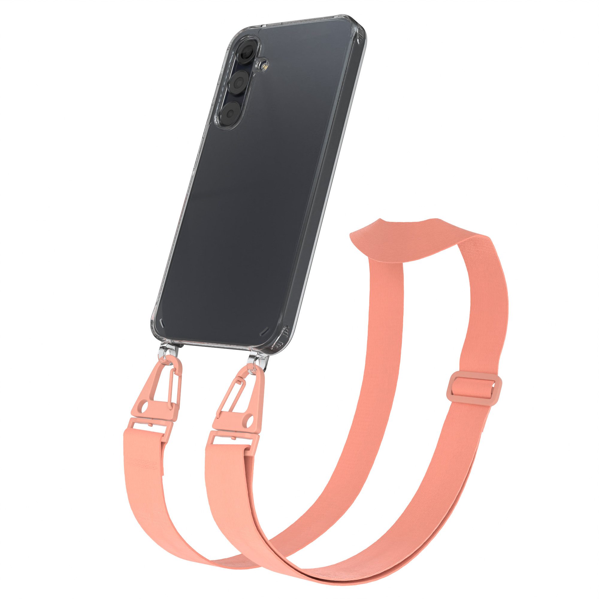 Handykette Silikon Kette Karabiner für Samsung Galaxy A35