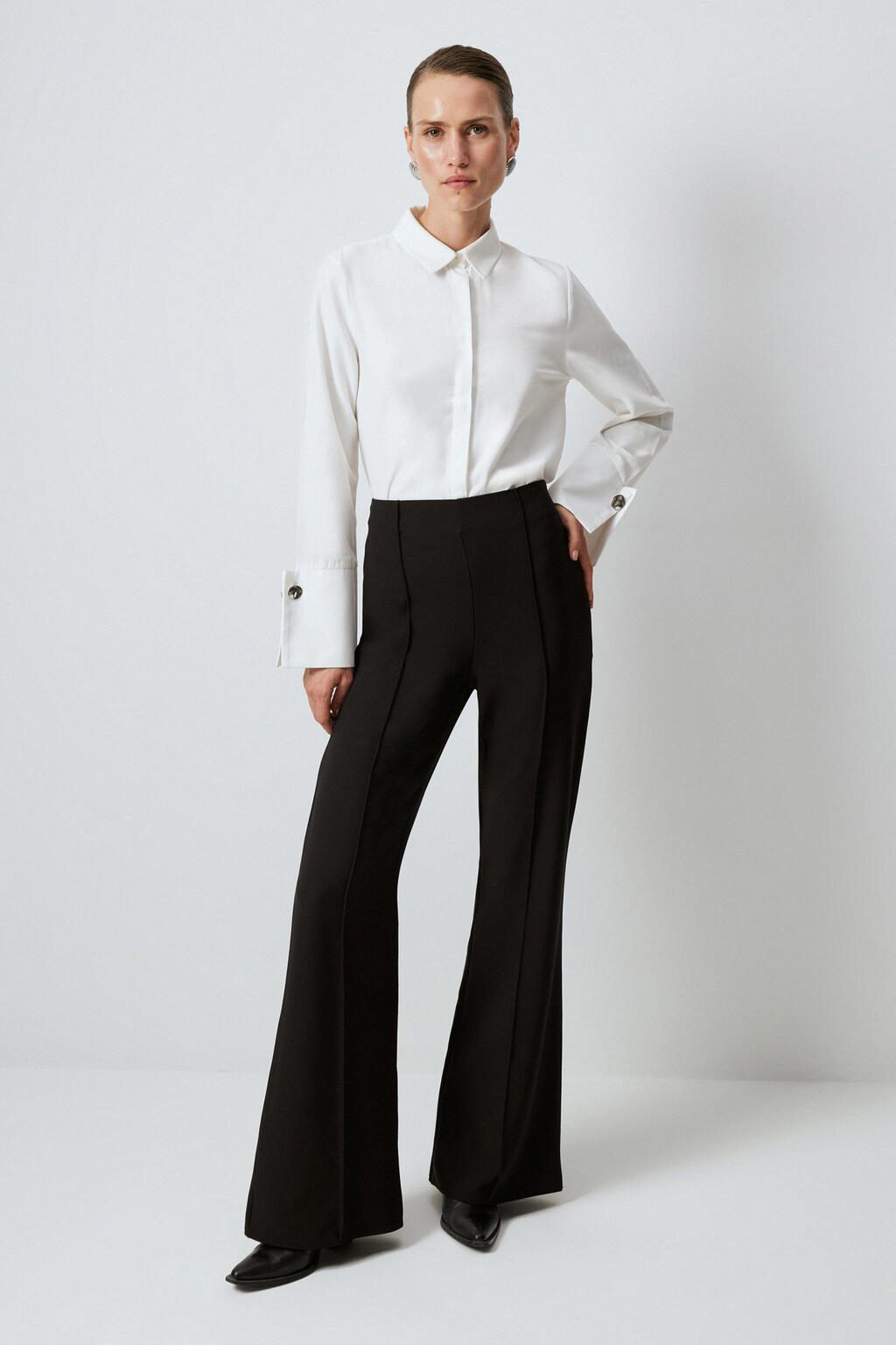 touche prive Bequeme Jeans HOSE AUS GERUBEM CREPE