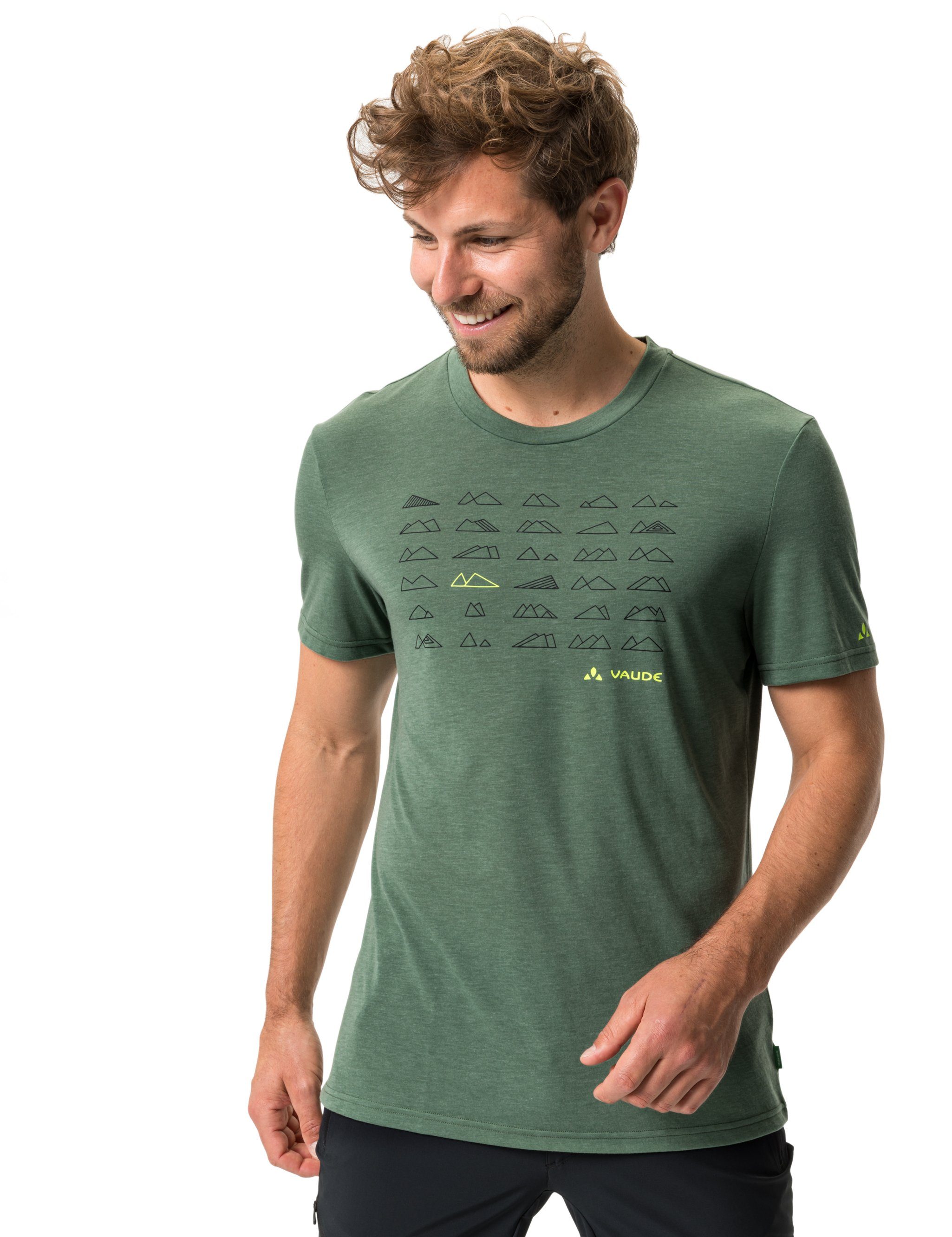 T-Shirt VAUDE T-Shirt Men's woodland Grüner Knopf (1-tlg) Tekoa III