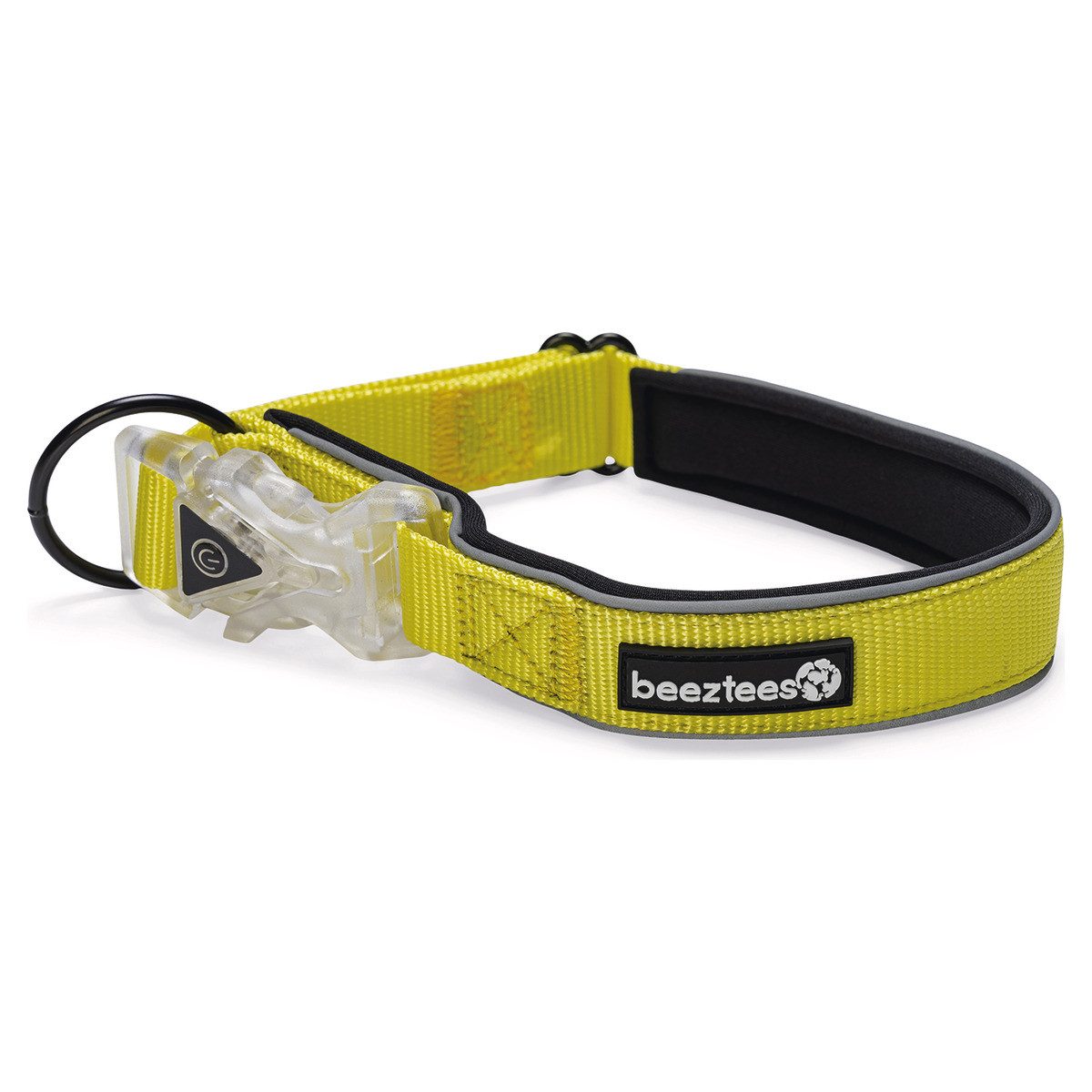 Beeztees Hunde-Halsband Hundehalsband LED Parinca Premium gelb